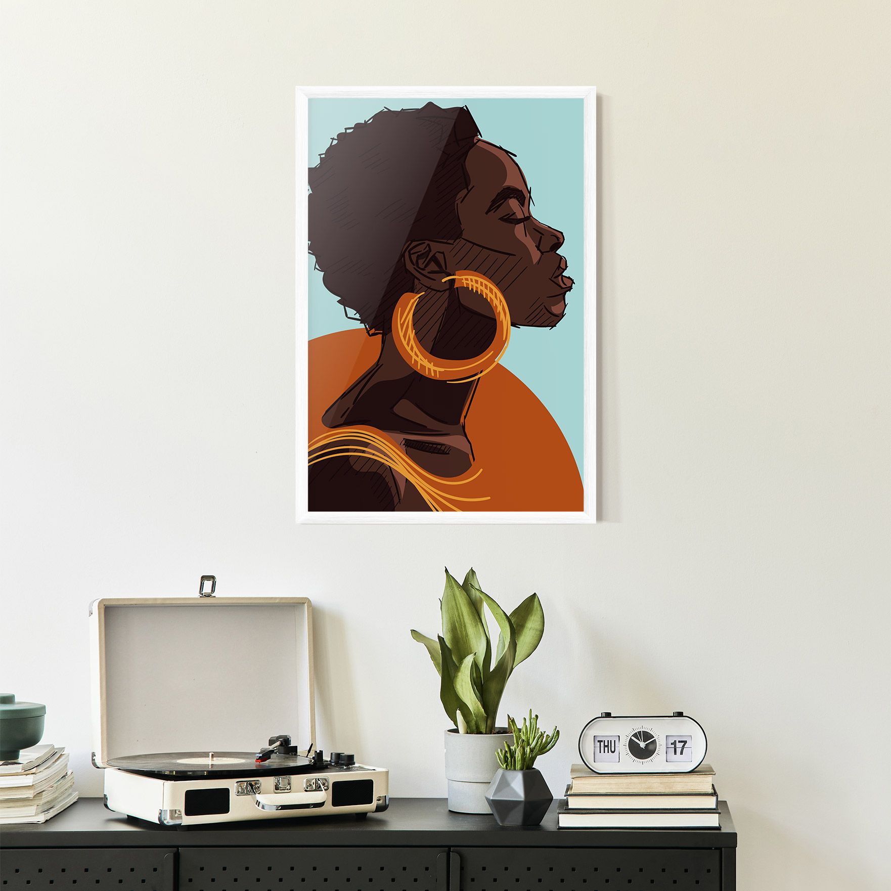 African Short Hair mockup 2