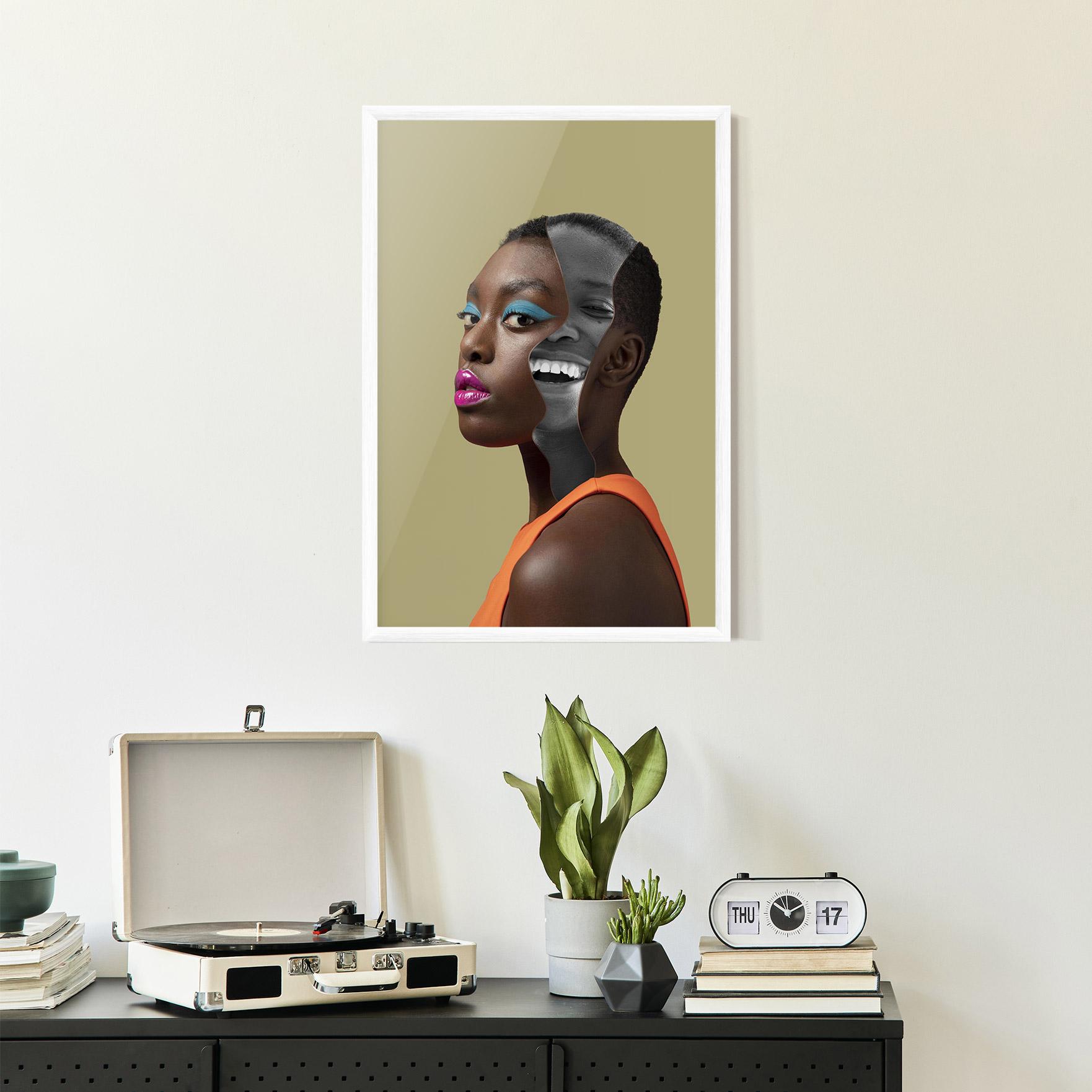 Poster Înrămat American Woman Collage mockup 2