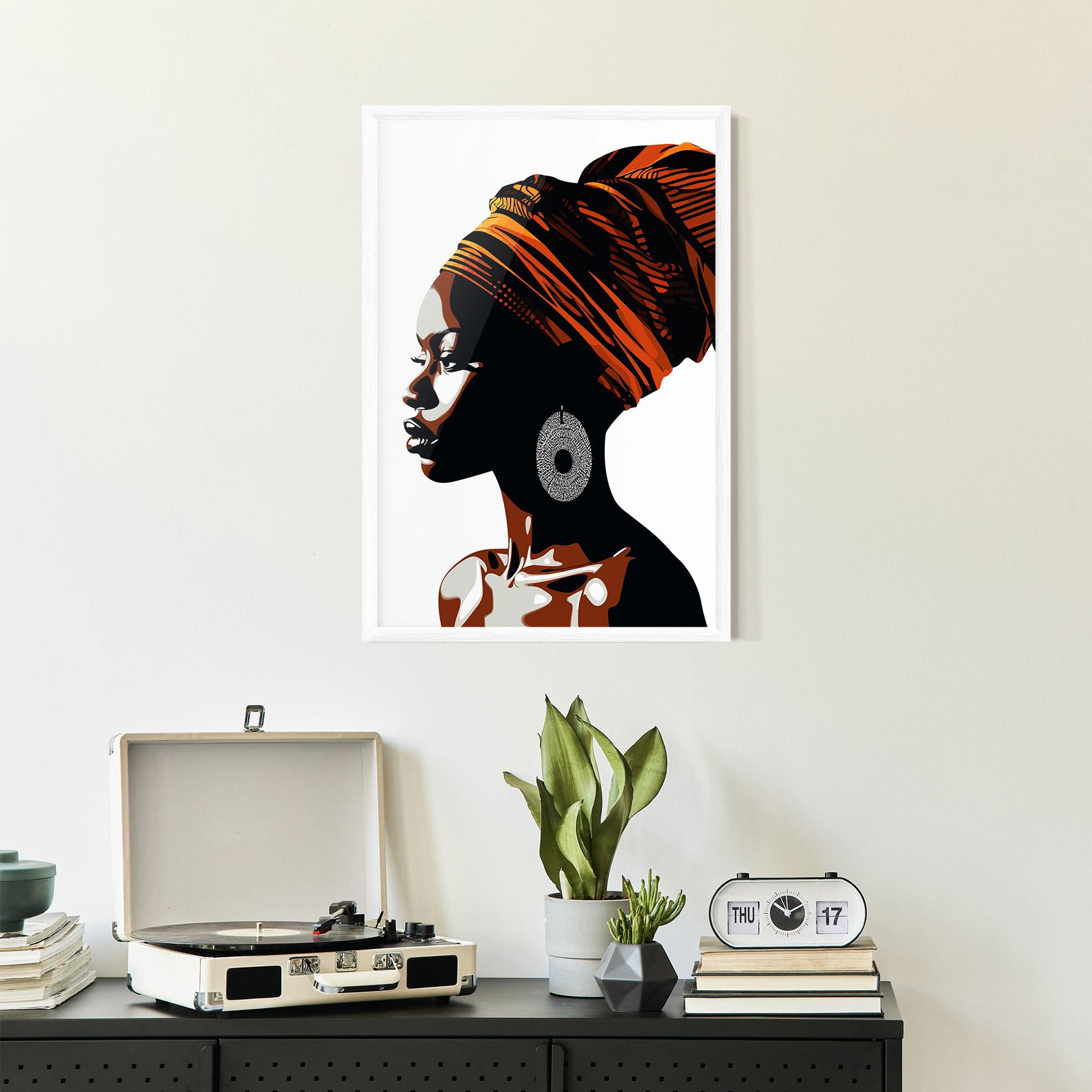 Poster Înrămat Black Pretty Woman mockup 2