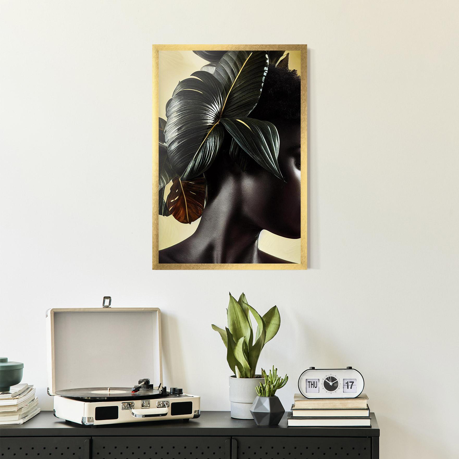 Poster Înrămat Leaf Woman mockup 2