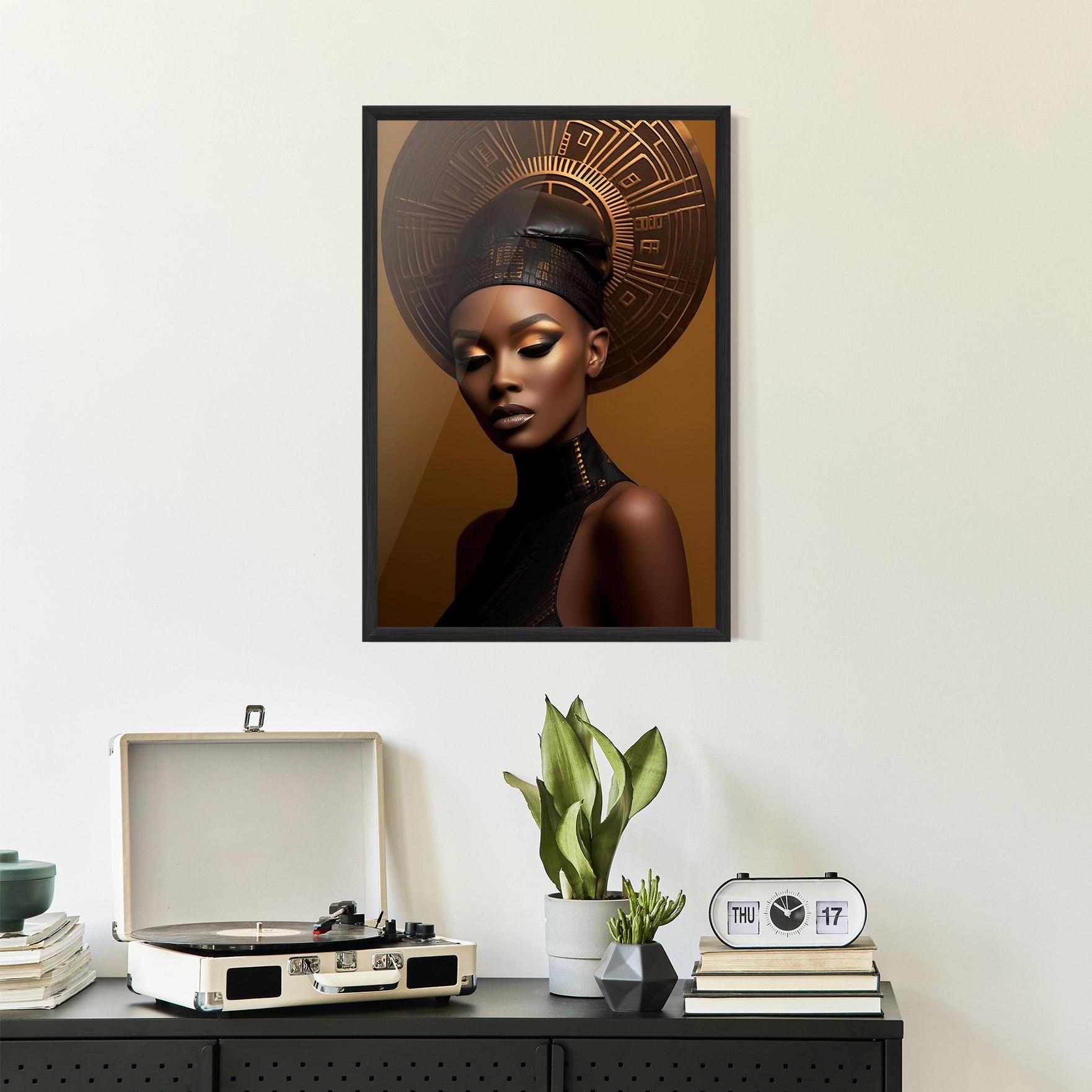 Poster Înrămat African Abstract Art mockup 2