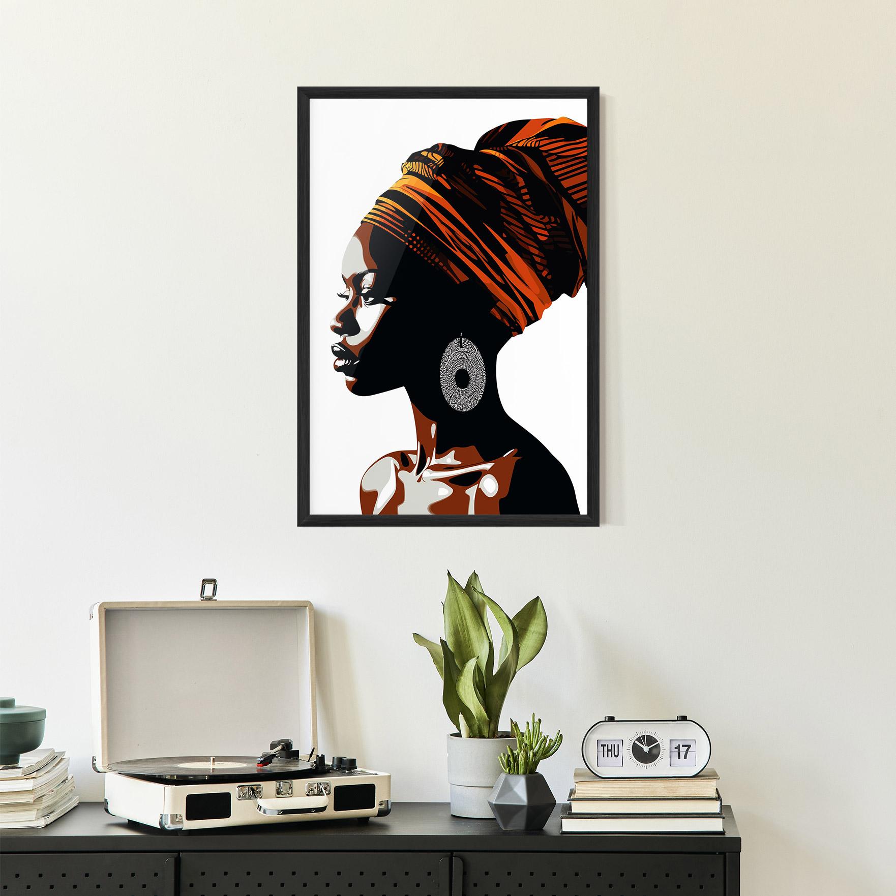 Poster Înrămat Black Pretty Woman mockup 2