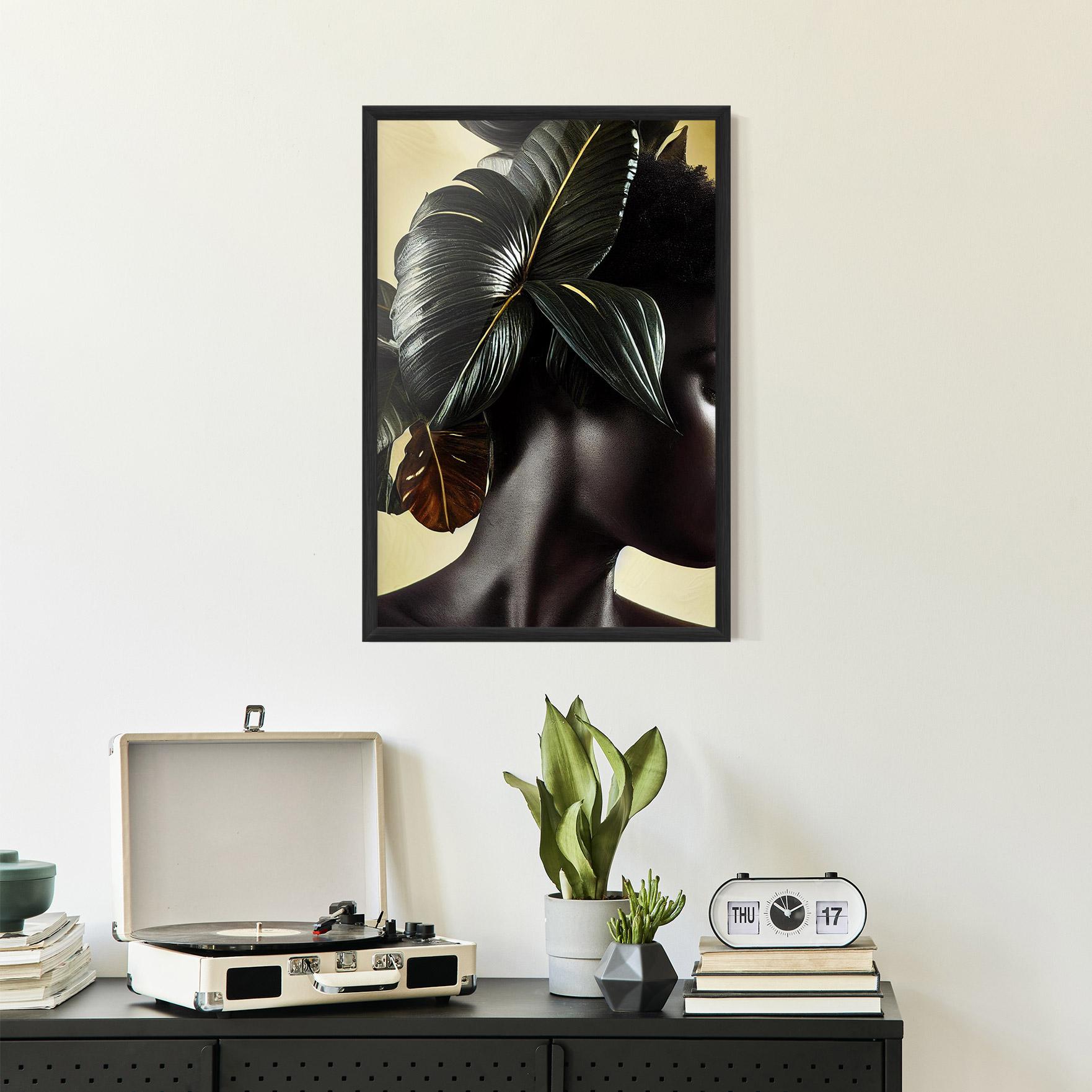 Poster Înrămat Leaf Woman mockup 2