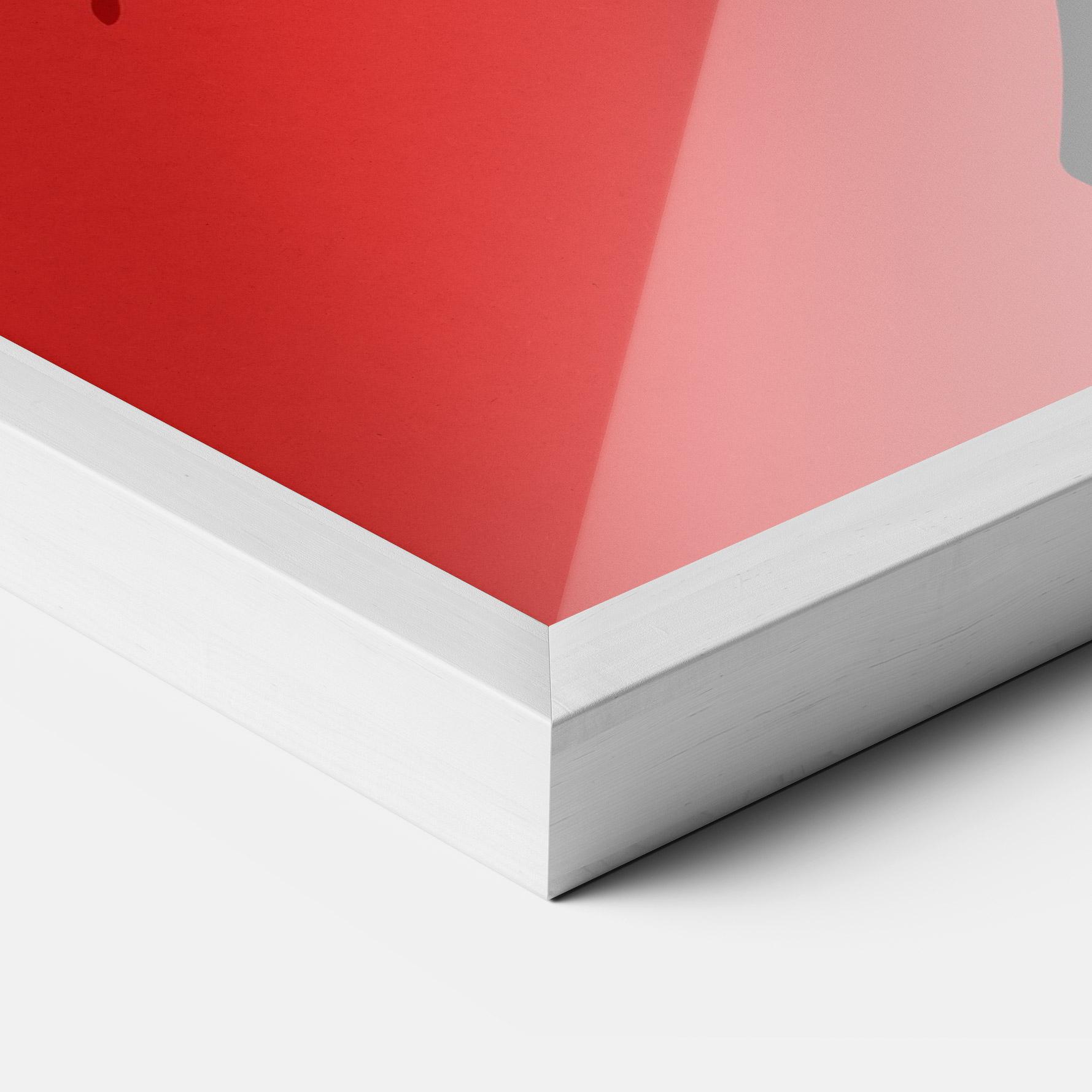 Poster Înrămat African Red Flower mockup 3