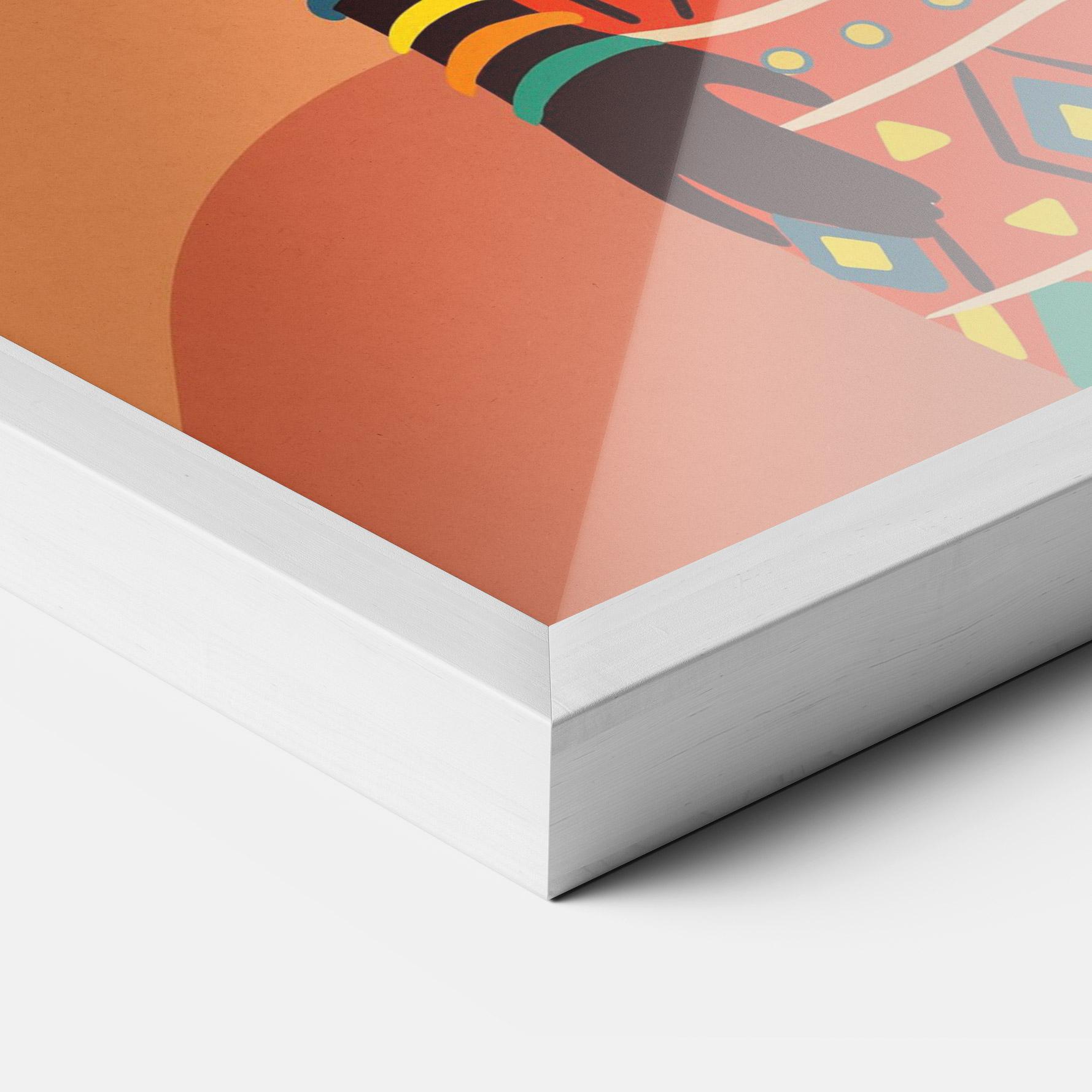 Poster Înrămat Ethnic African Color mockup 3