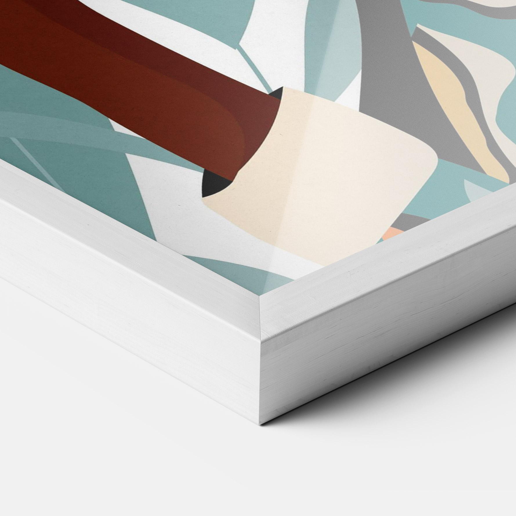 Poster Înrămat Gold African Earring mockup 3