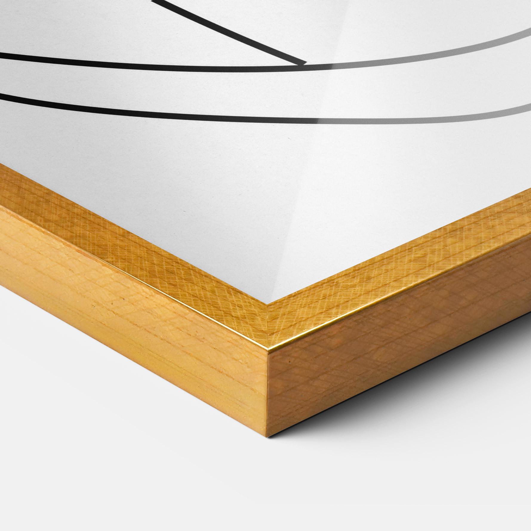 Poster Înrămat Black Line African mockup 3