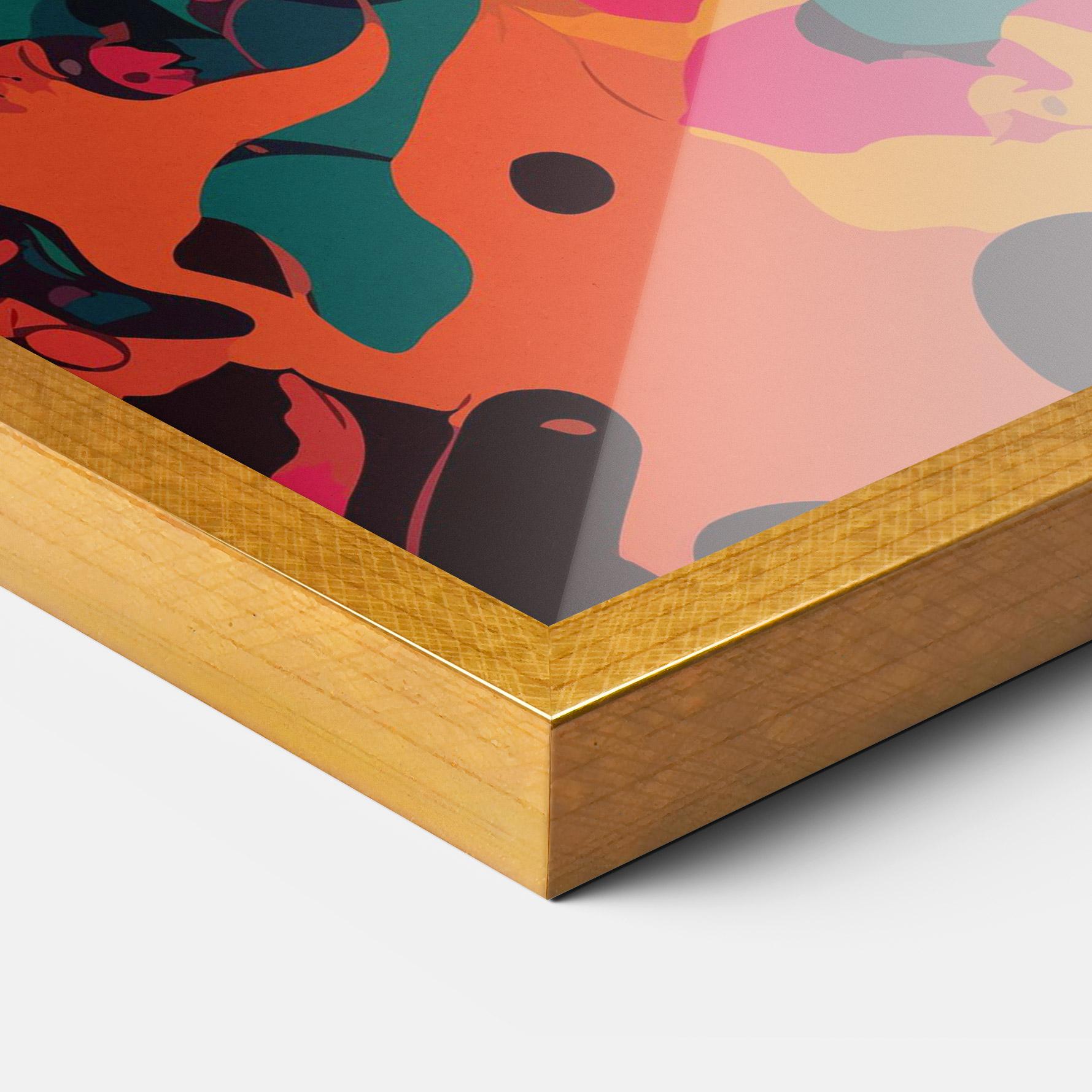 Poster Înrămat Colorful African Woman mockup 3