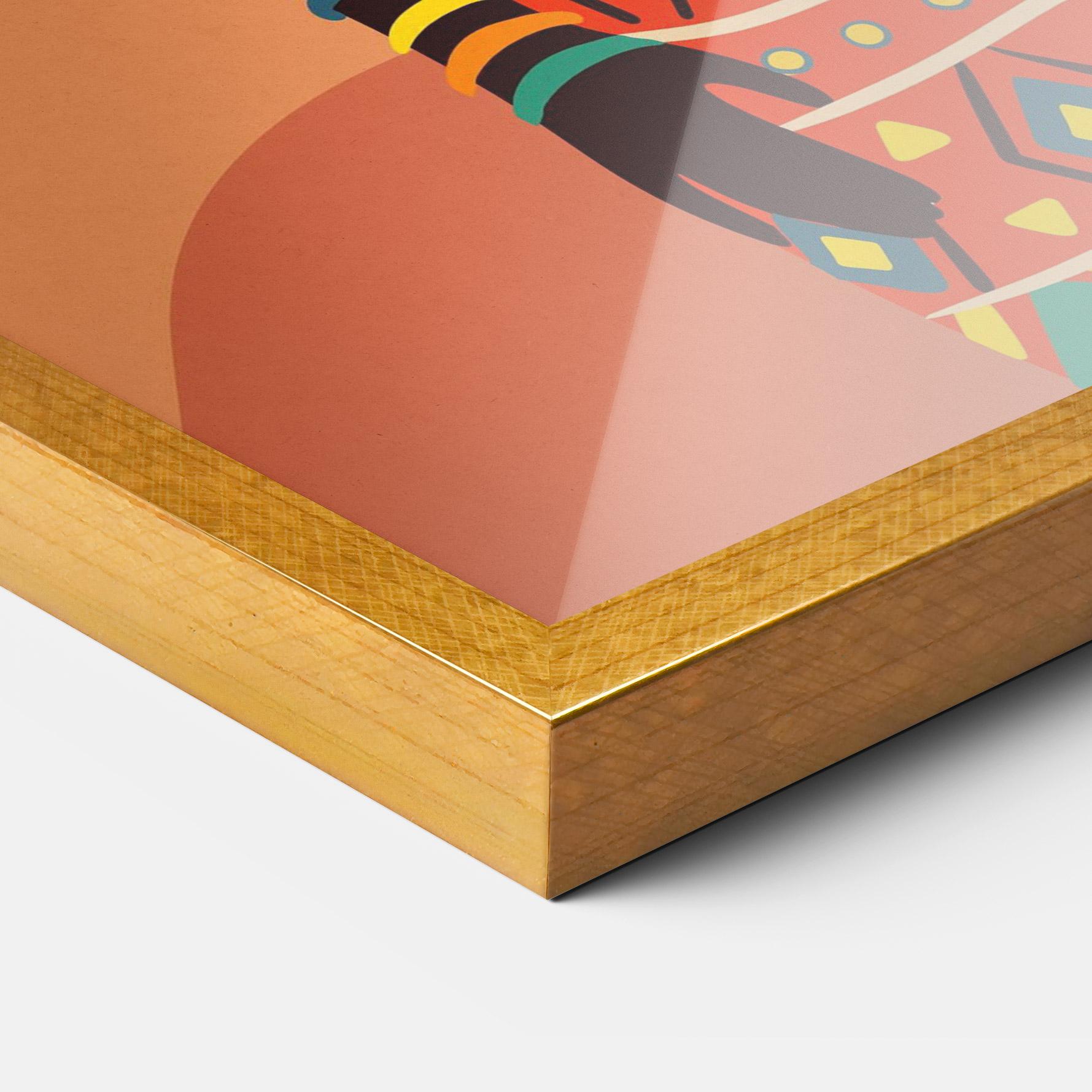 Poster Înrămat Ethnic African Color mockup 3