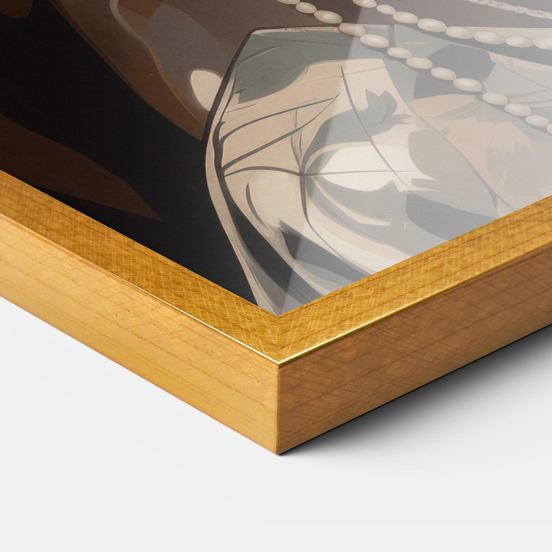 Poster Înrămat Wearing Necklace Graphic mockup 3