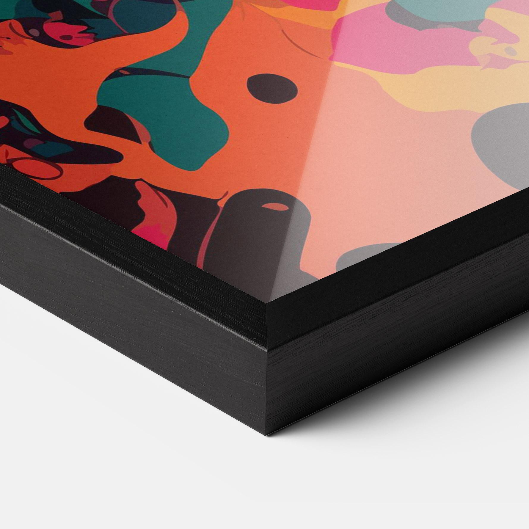 Poster Înrămat Colorful African Woman mockup 3