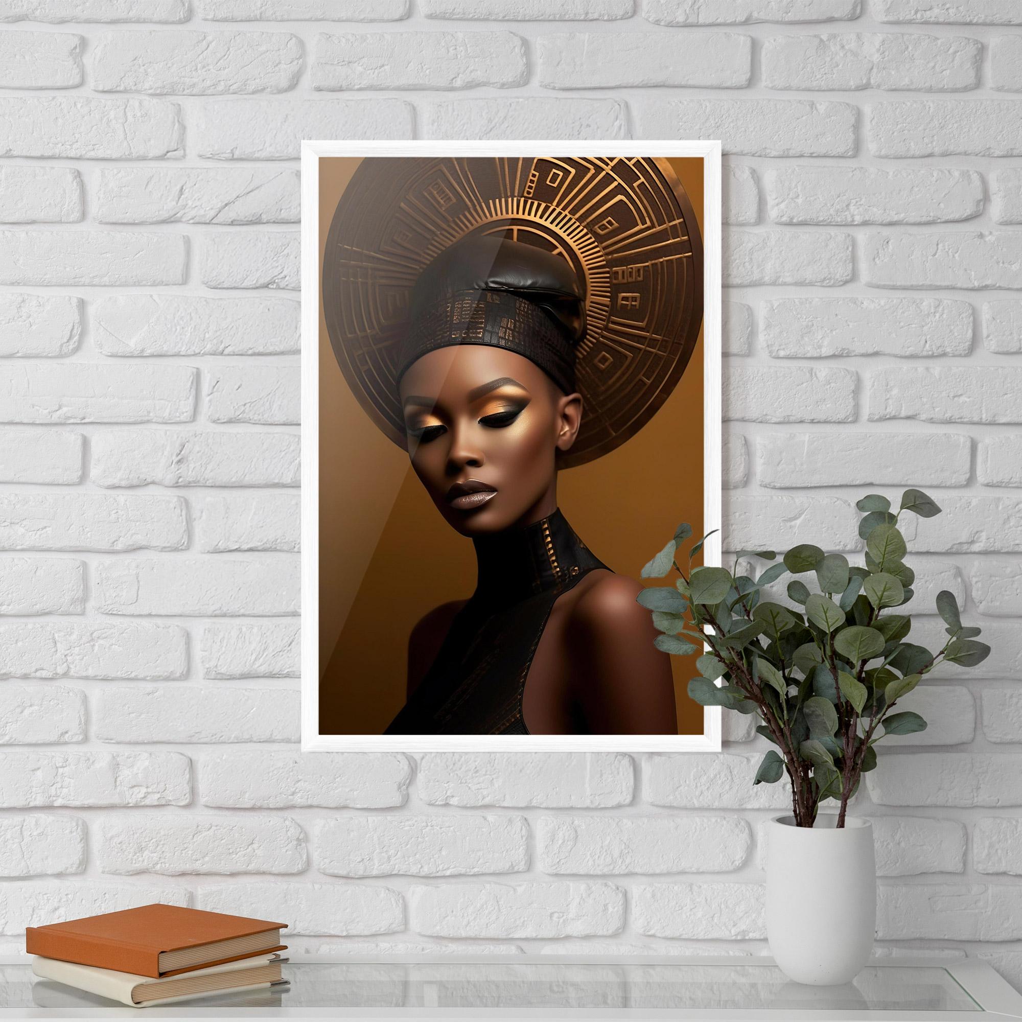 Poster Înrămat African Abstract Art mockup 5