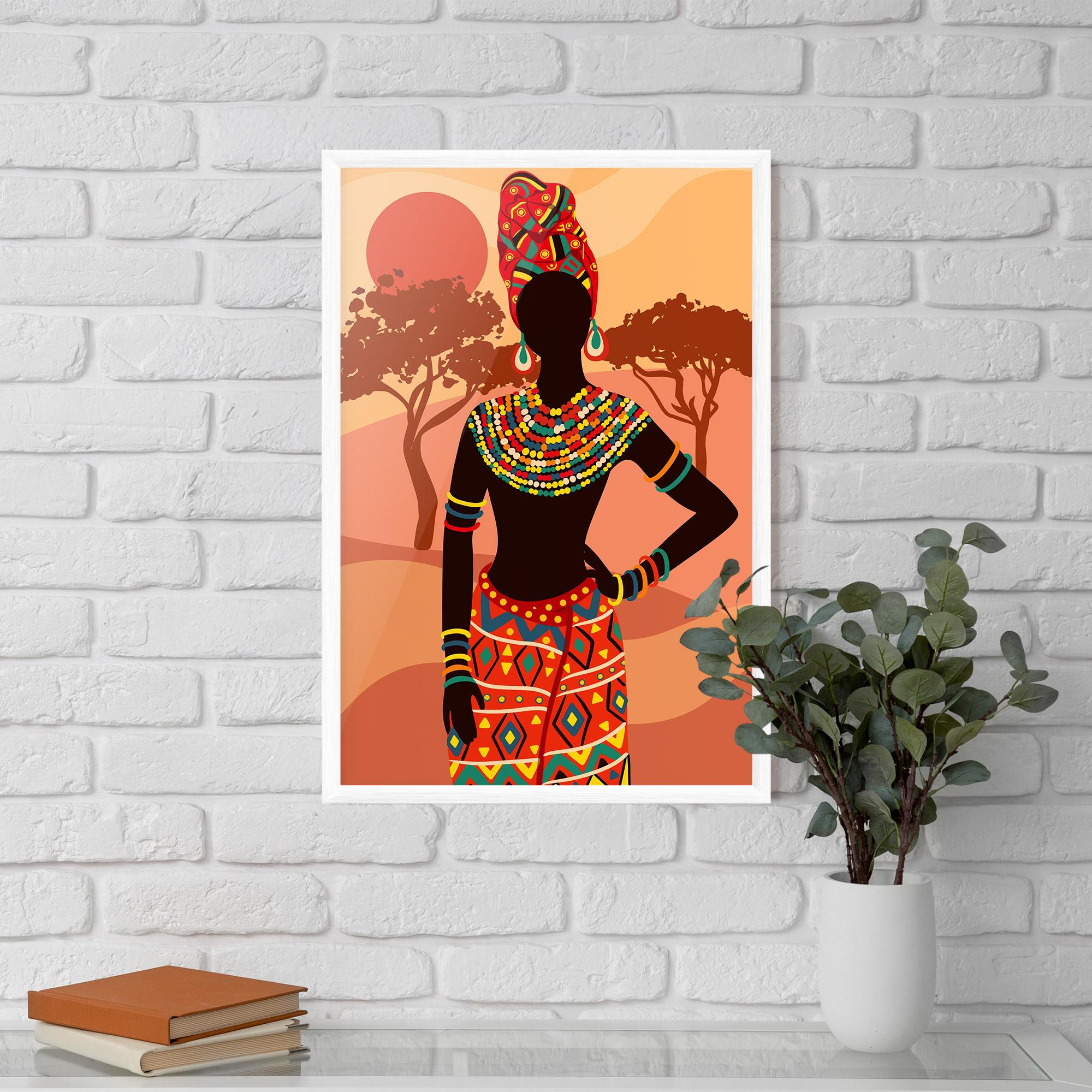 Poster Înrămat Ethnic African Color mockup 5