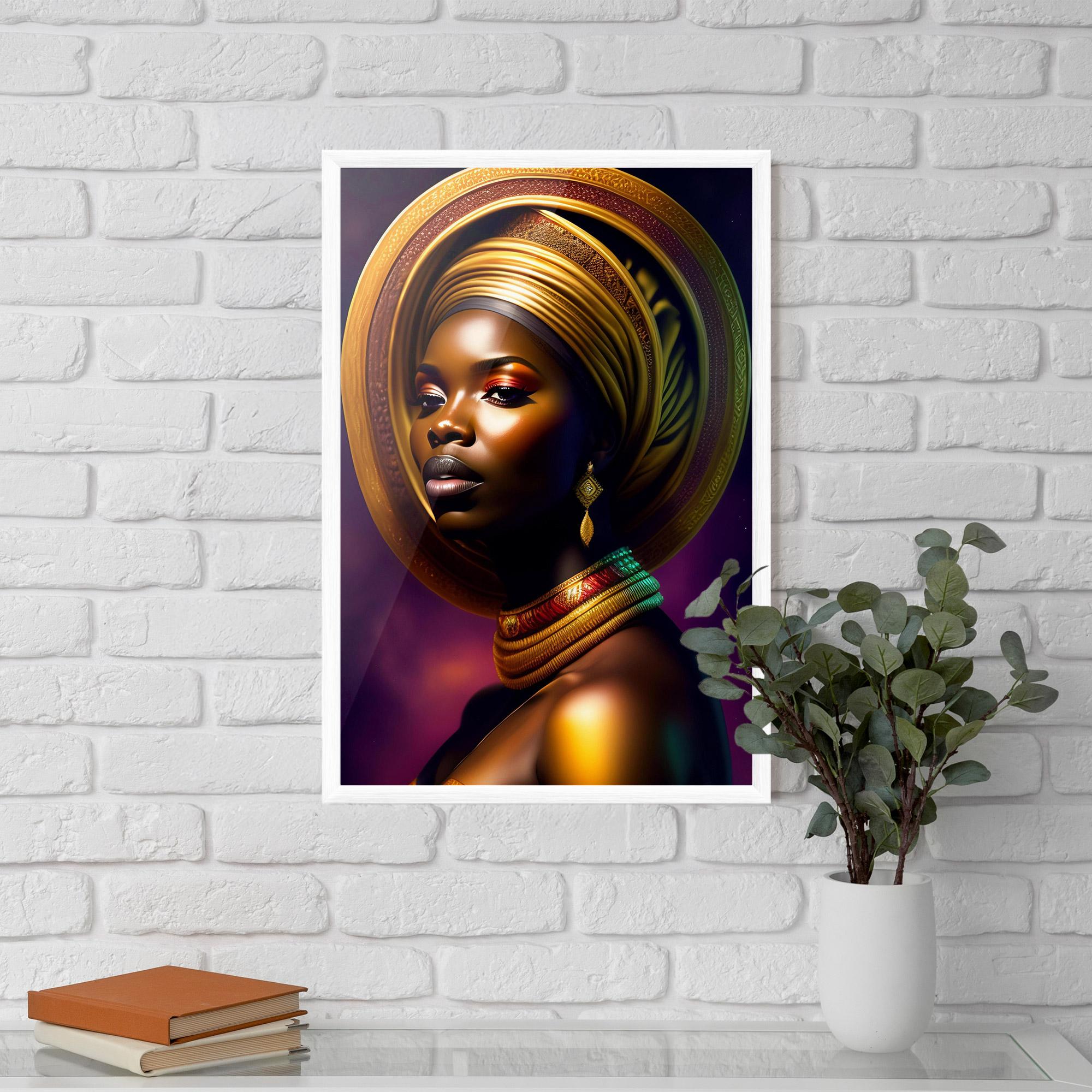 Poster Înrămat Golden Crown Woman mockup 5