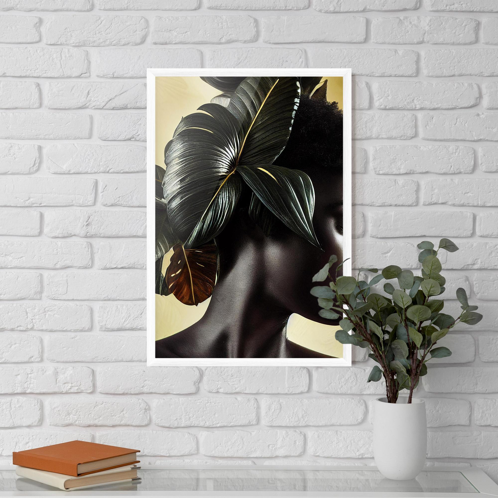 Poster Înrămat Leaf Woman mockup 5