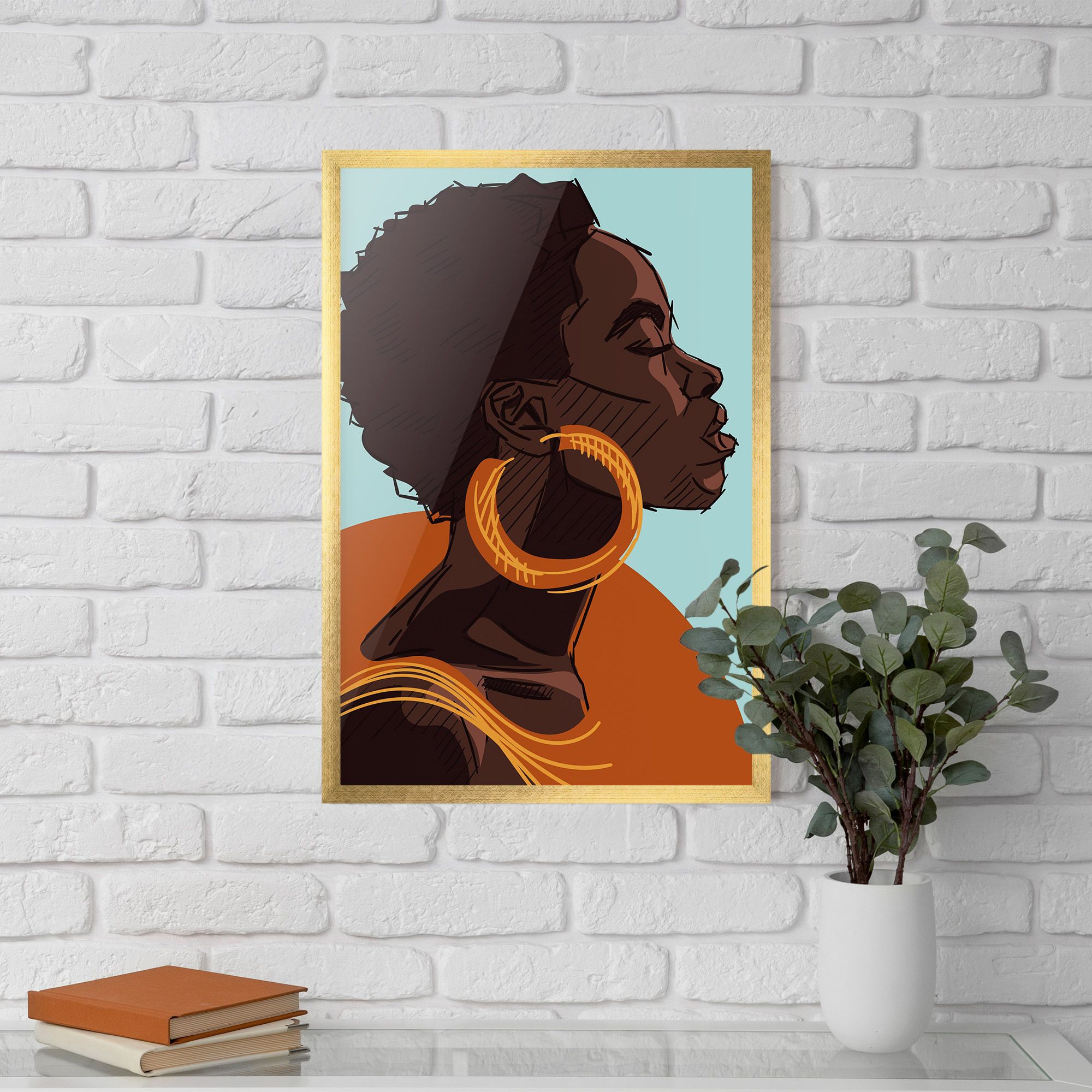 African Short Hair mockup 5