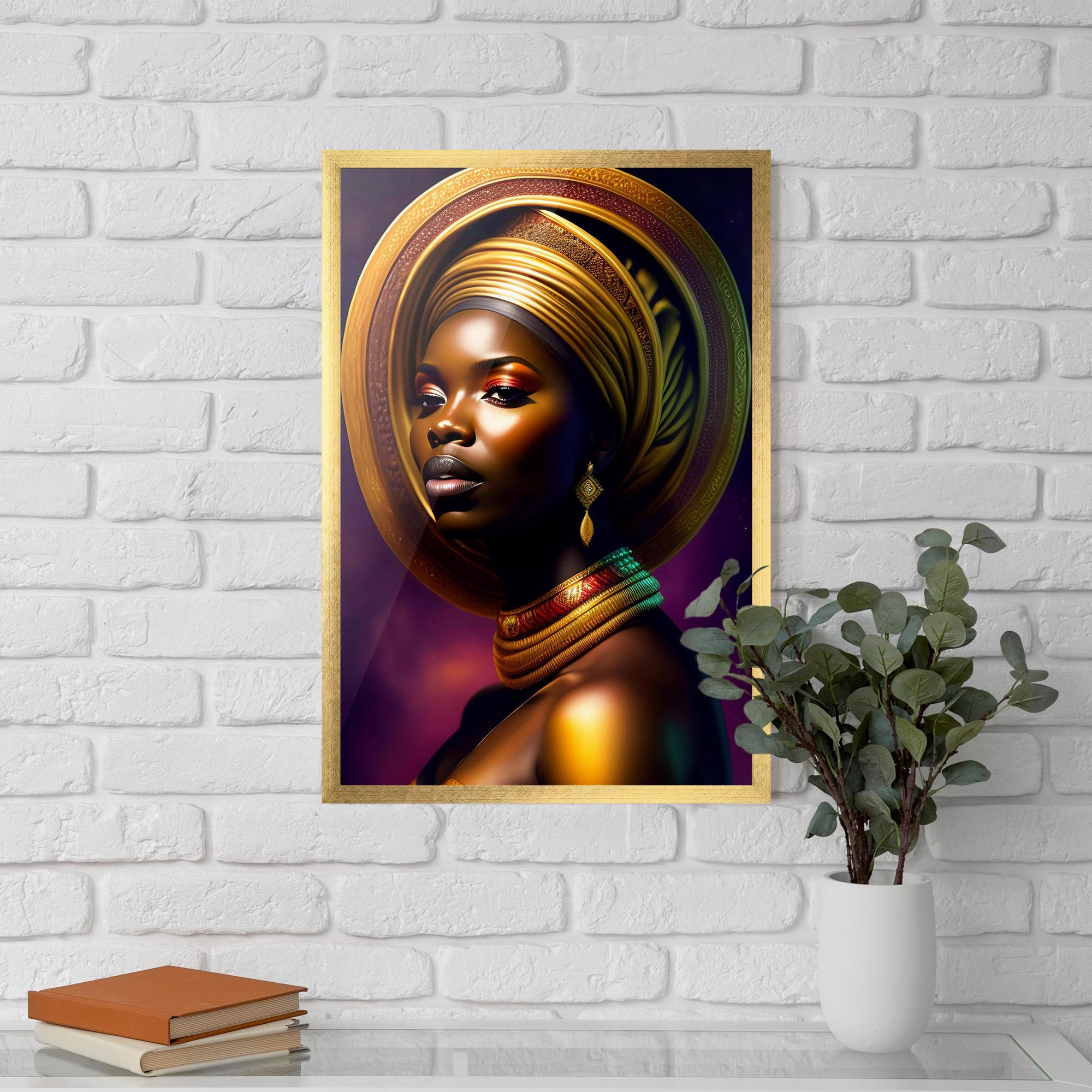 Poster Înrămat Golden Crown Woman mockup 5