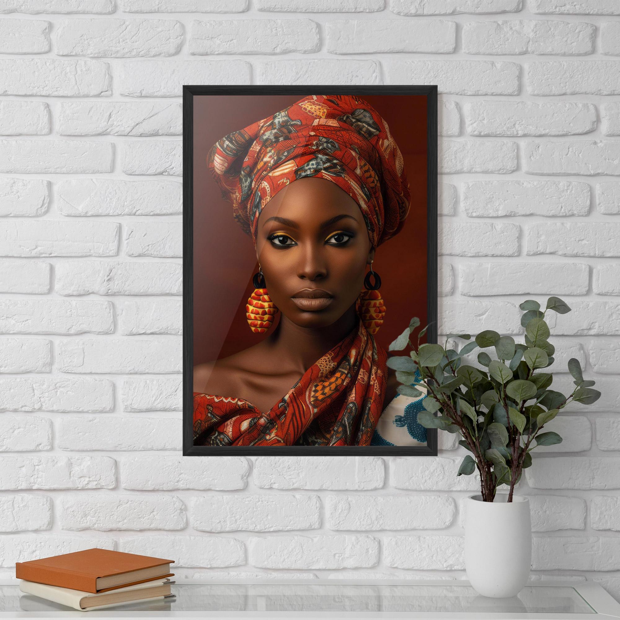 Poster Înrămat African Black Eyeliner mockup 5