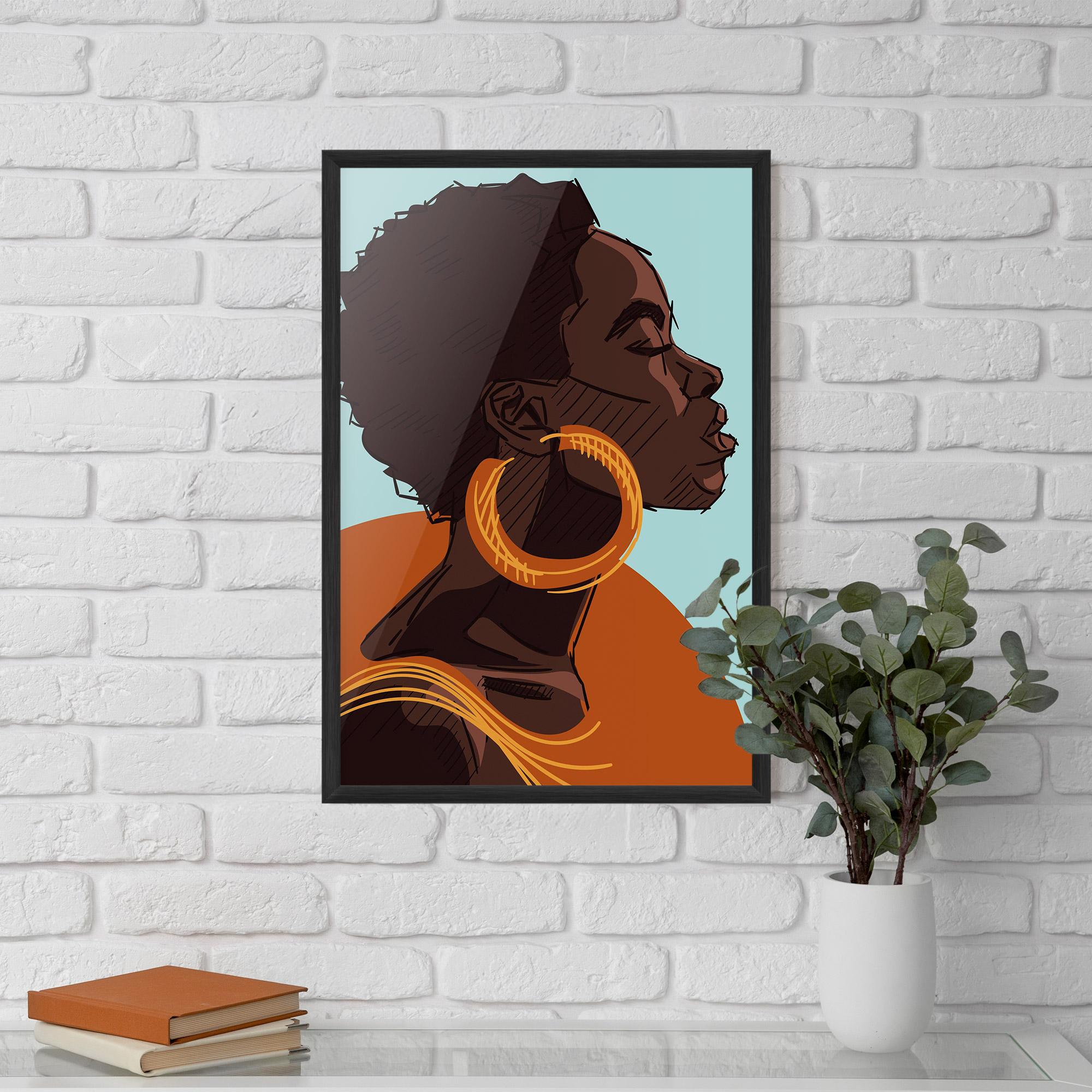 Poster Înrămat African Short Hair mockup 5