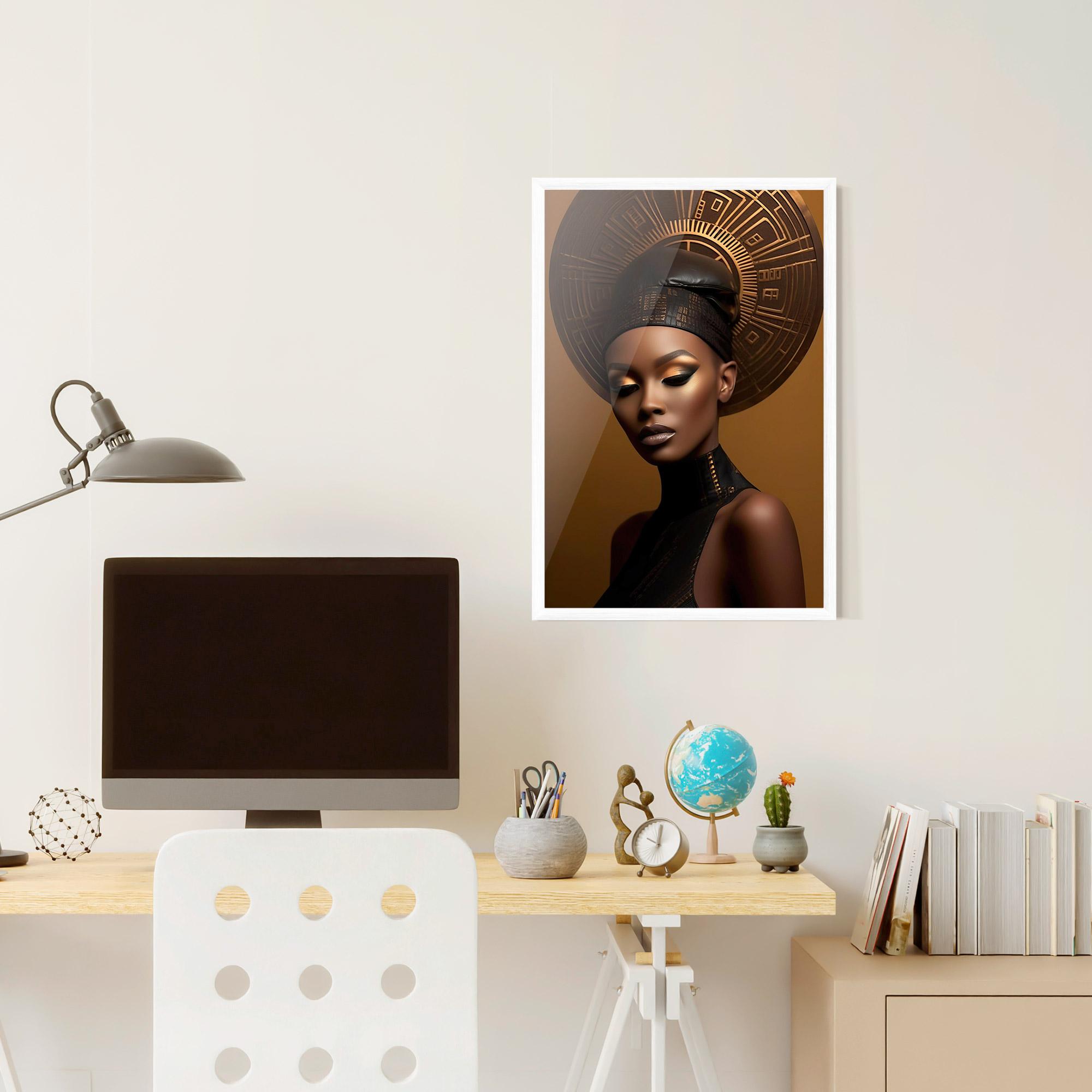 Poster Înrămat African Abstract Art mockup 6