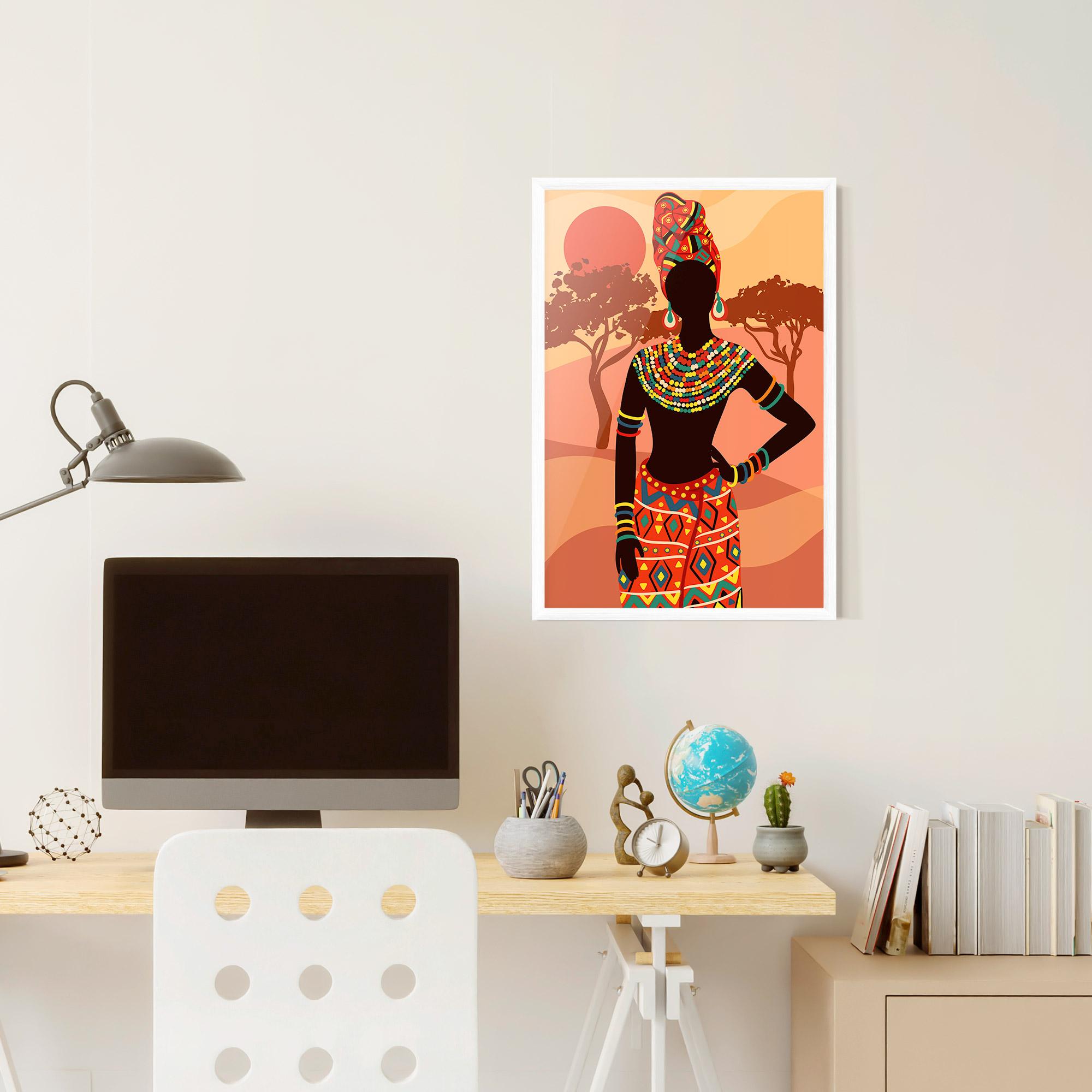 Poster Înrămat Ethnic African Color mockup 6