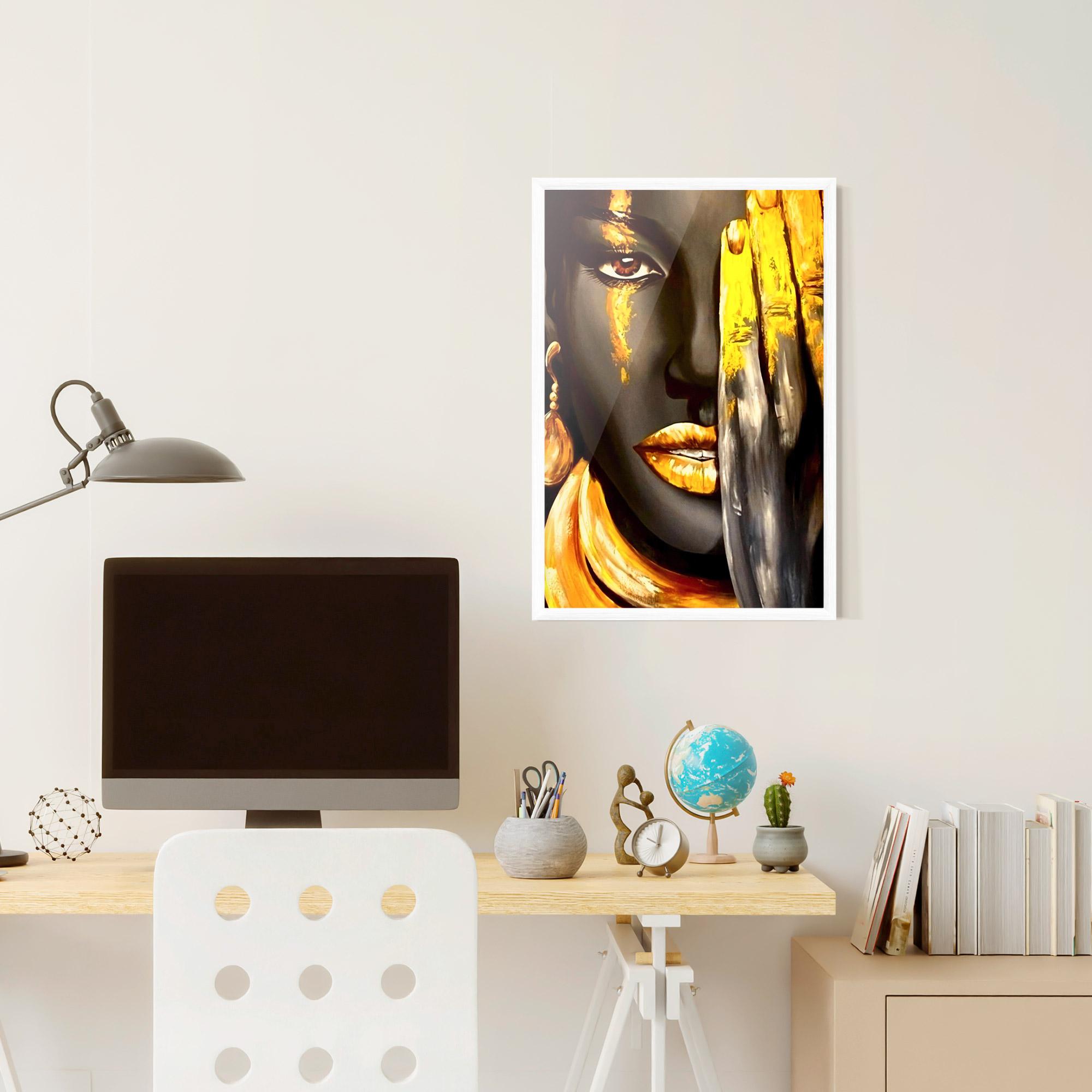 Poster Înrămat Golden African Women mockup 6