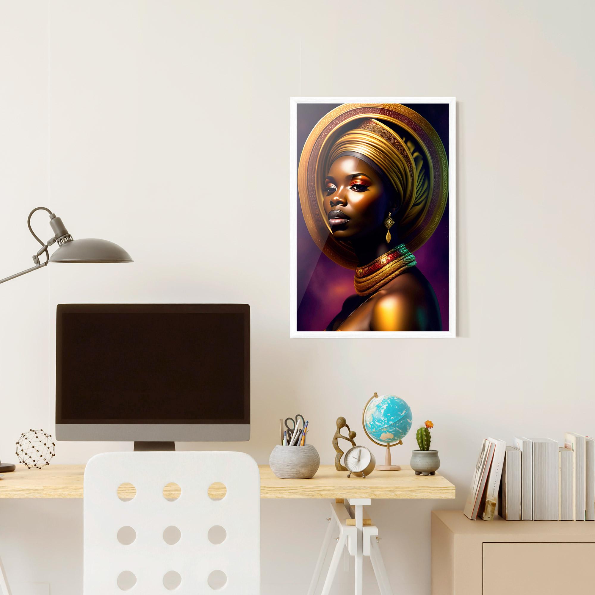 Poster Înrămat Golden Crown Woman mockup 6