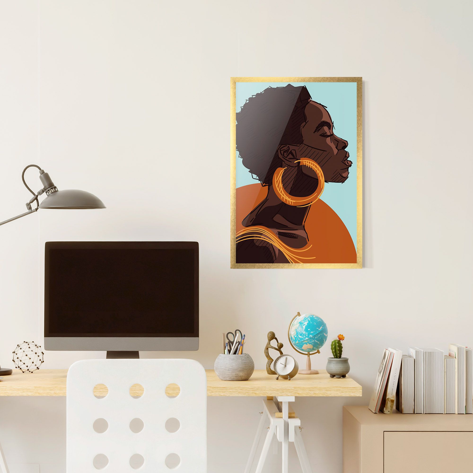 African Short Hair mockup 6