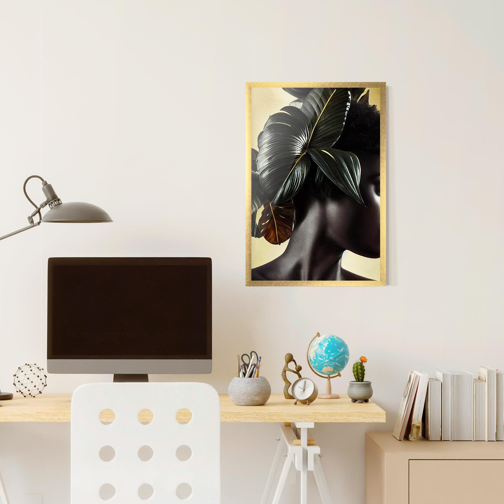 Poster Înrămat Leaf Woman mockup 6