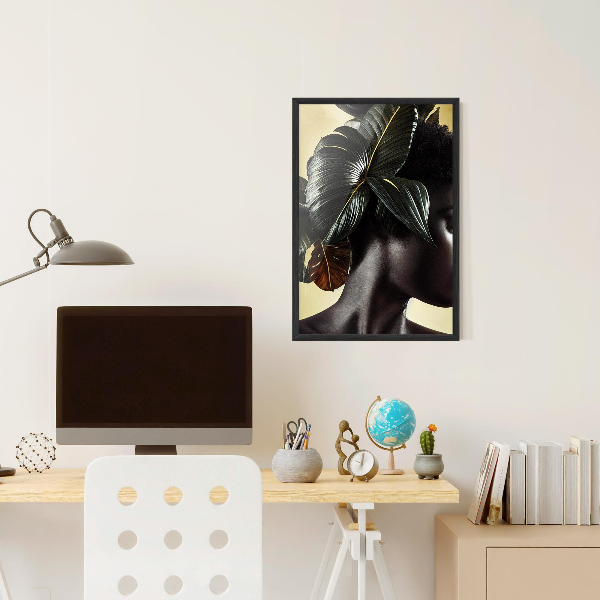 Poster Înrămat Leaf Woman mockup 6