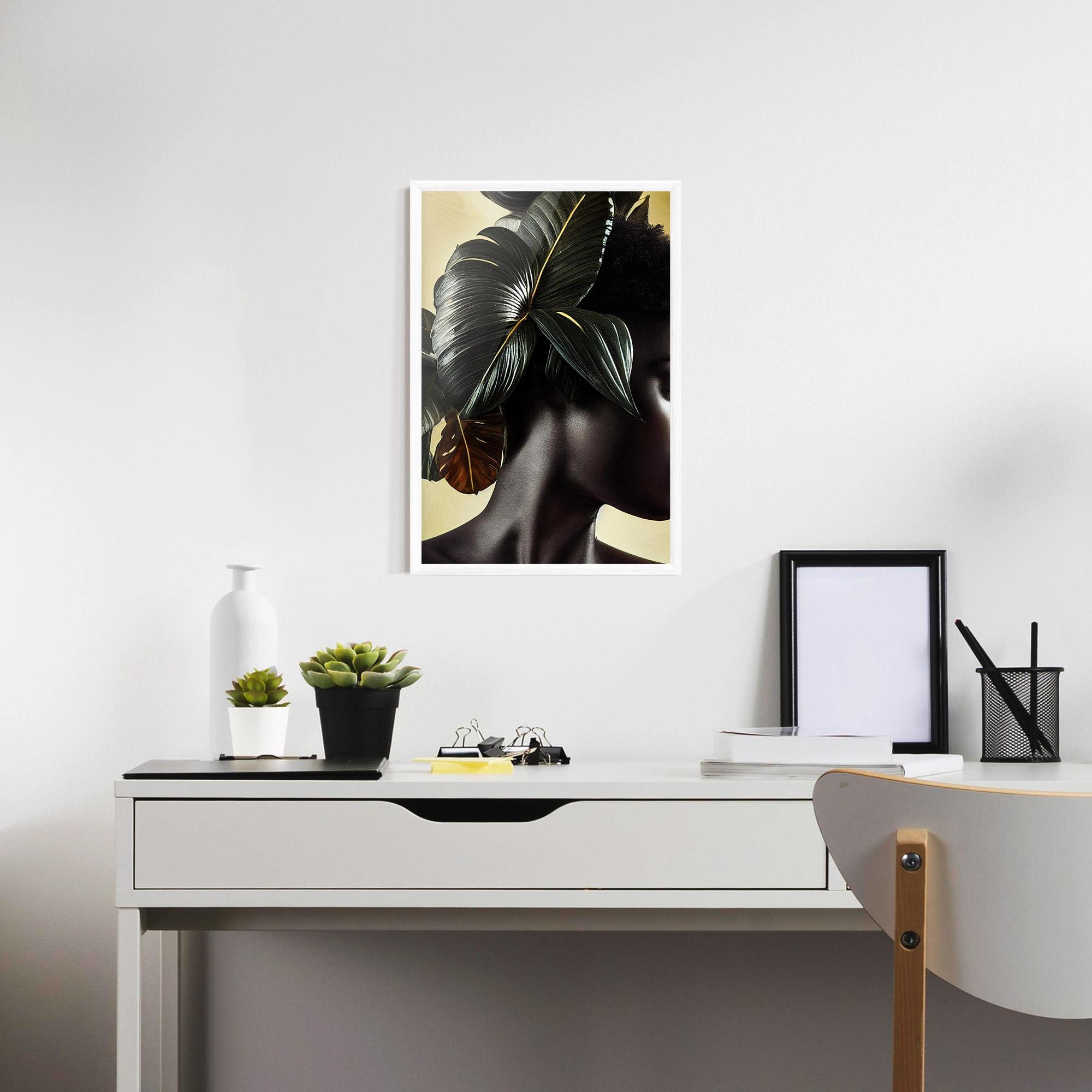 Poster Înrămat Leaf Woman mockup 7