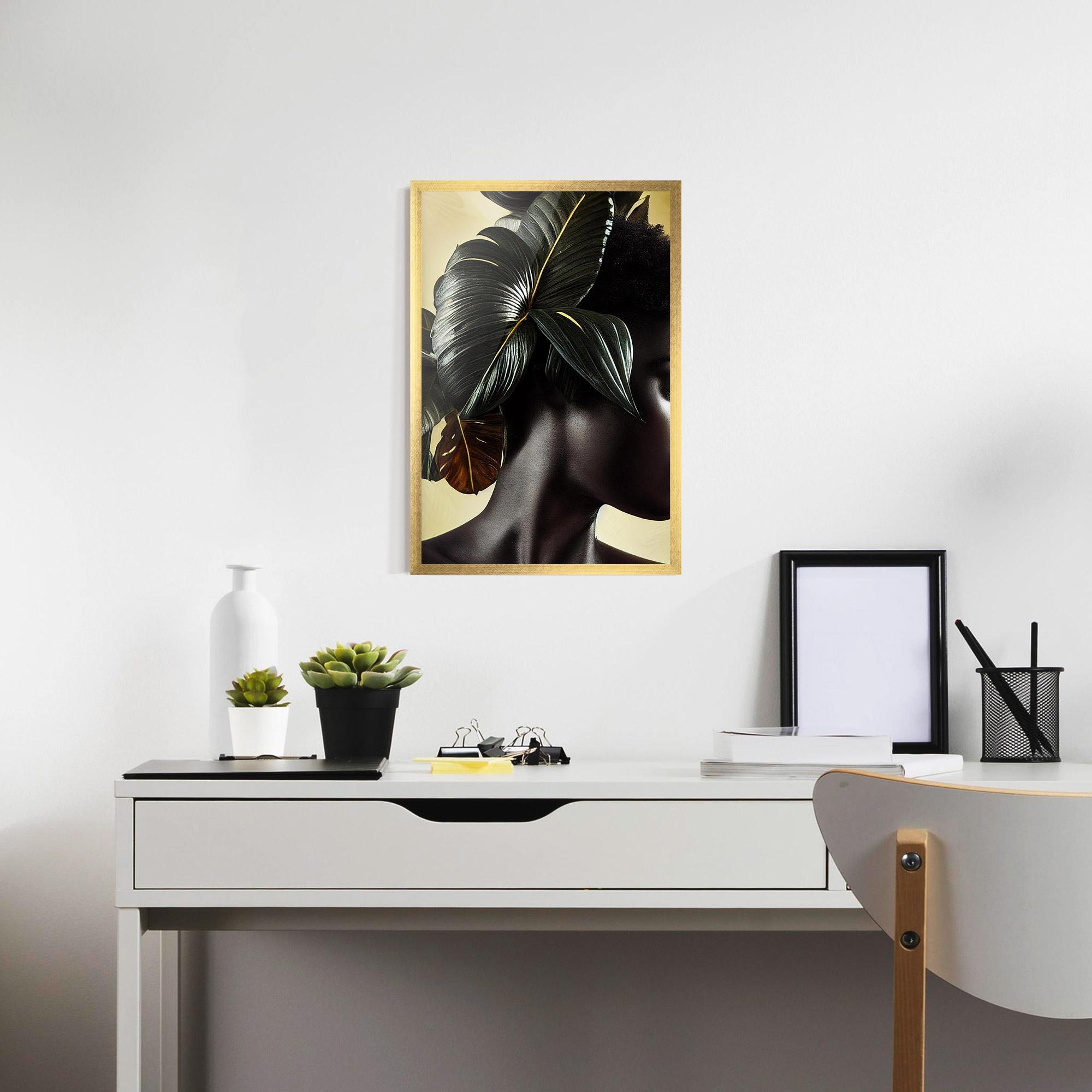 Poster Înrămat Leaf Woman mockup 7