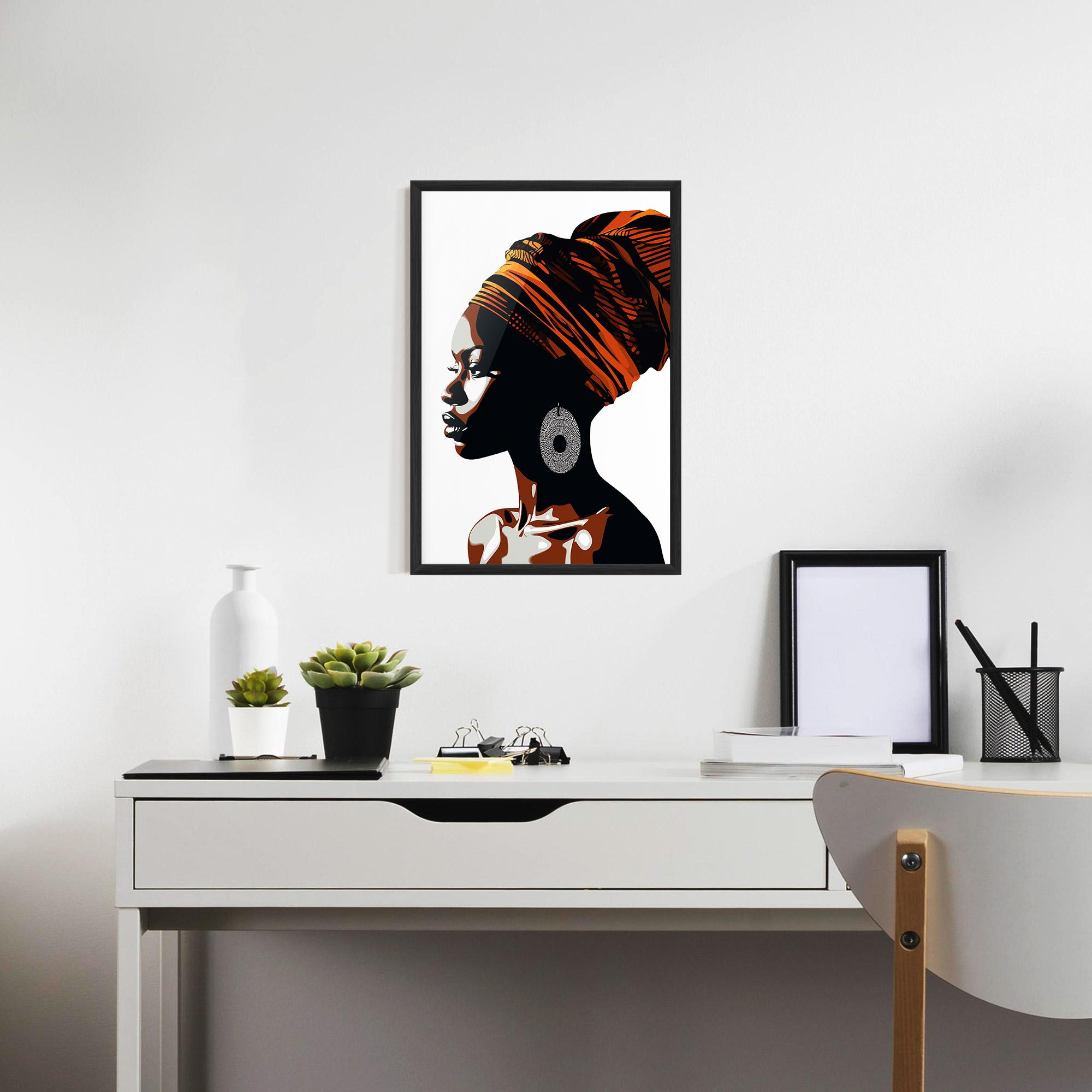 Poster Înrămat Black Pretty Woman mockup 7