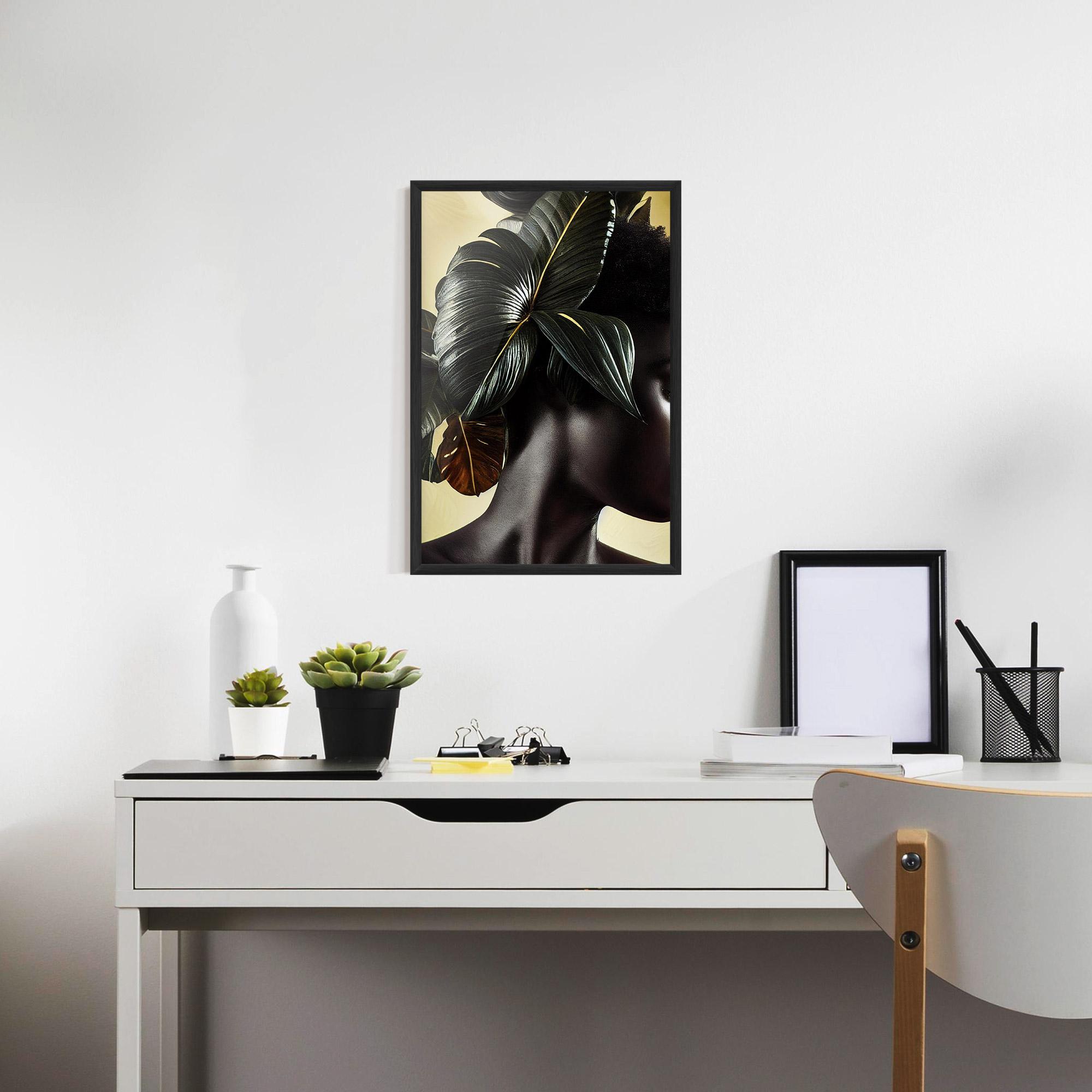 Poster Înrămat Leaf Woman mockup 7