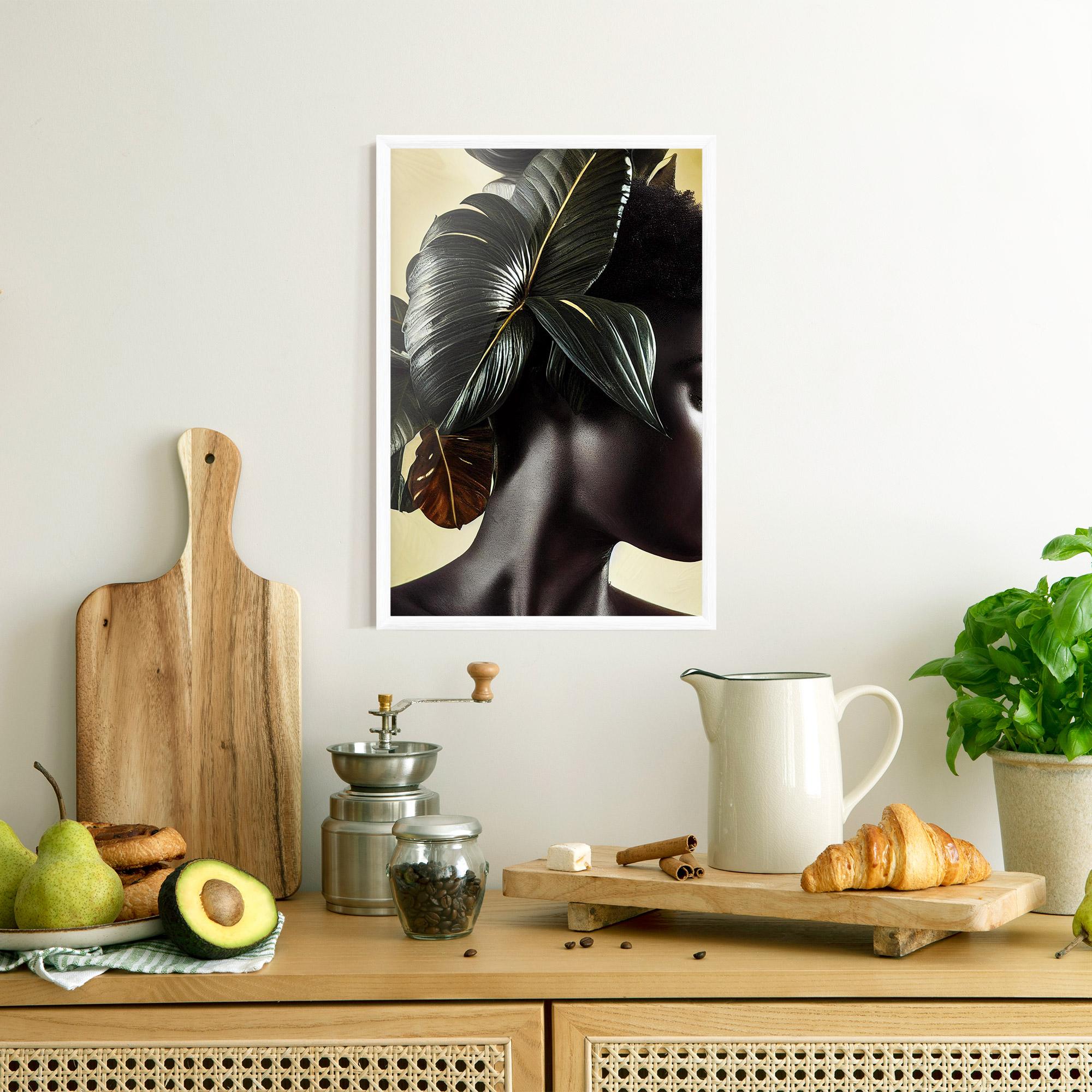 Poster Înrămat Leaf Woman mockup 8