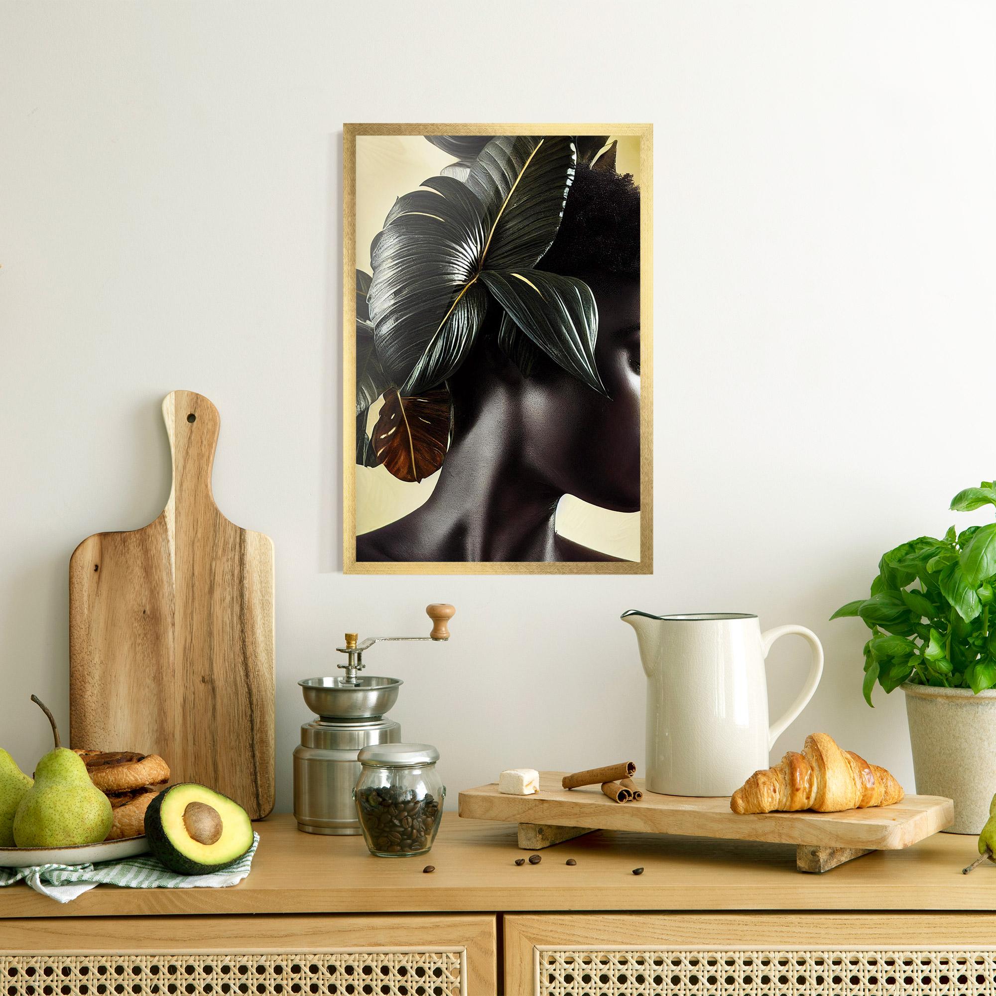 Poster Înrămat Leaf Woman mockup 8