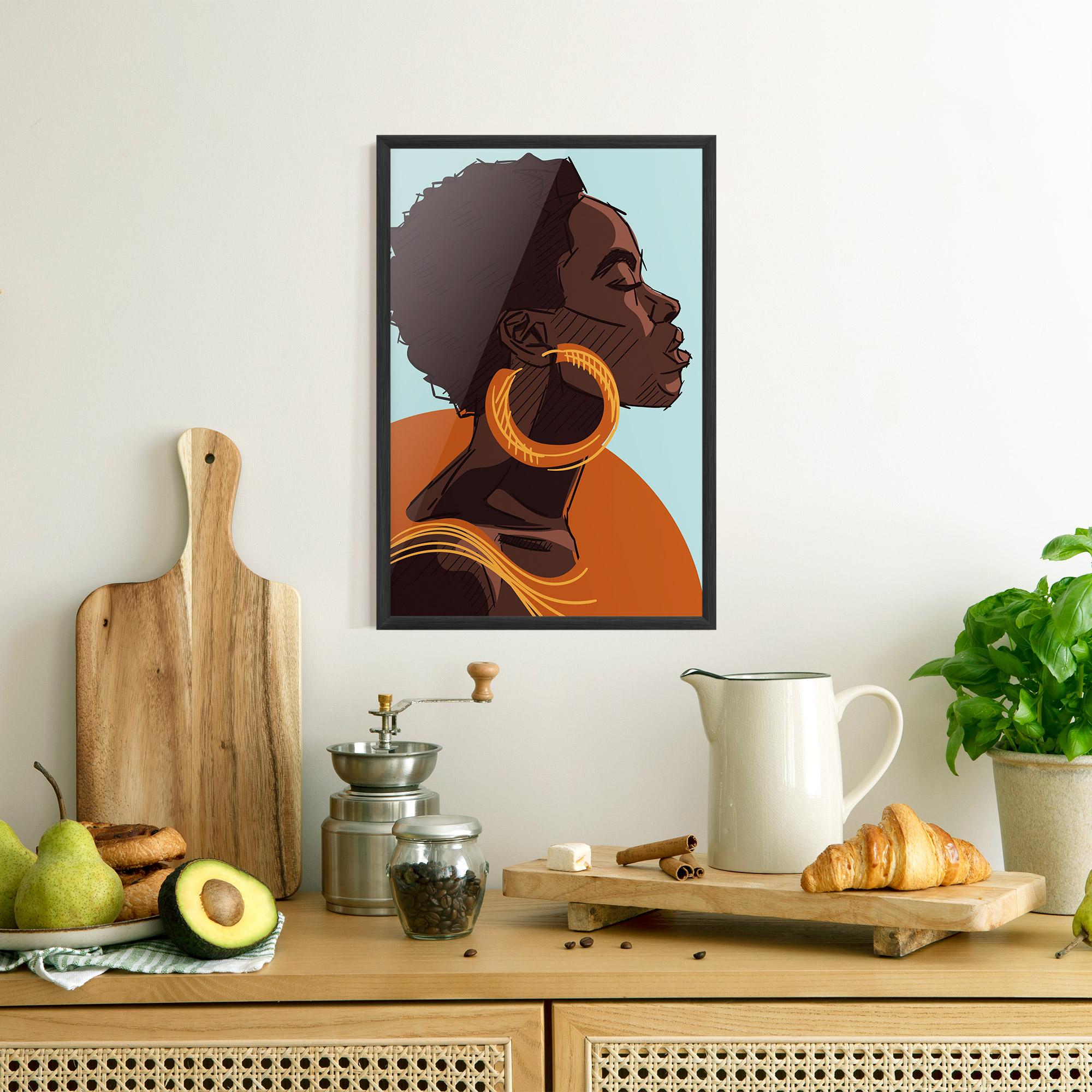 Poster Înrămat African Short Hair mockup 8