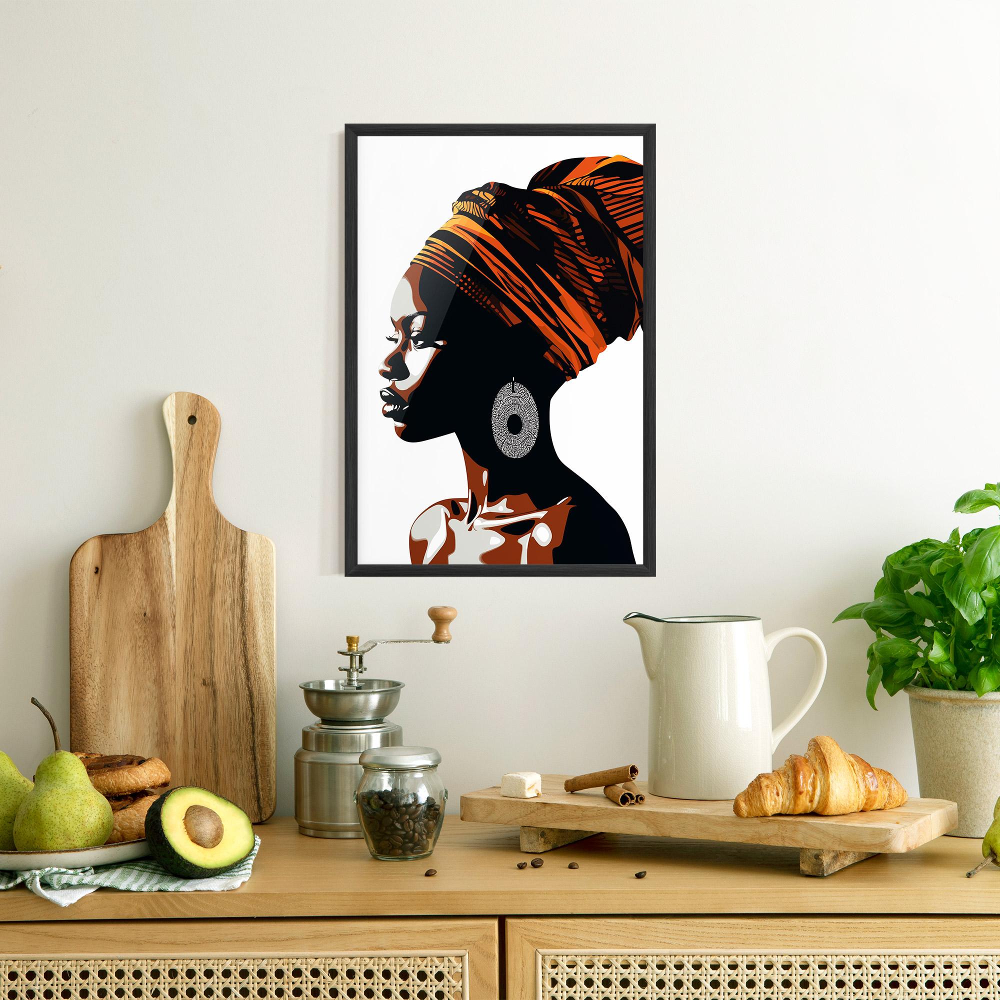 Poster Înrămat Black Pretty Woman mockup 8