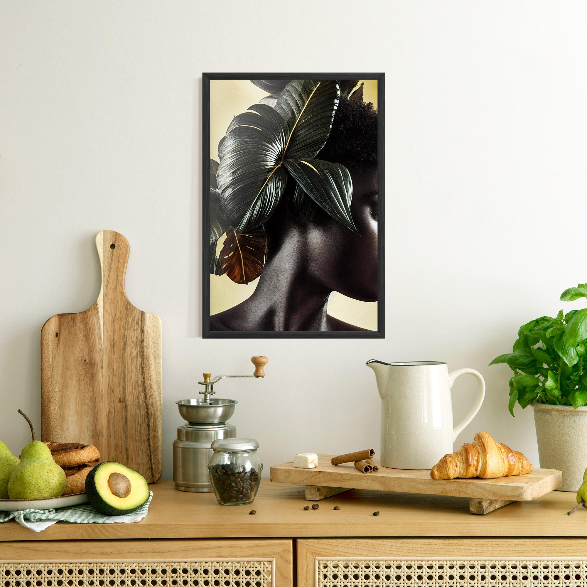 Poster Înrămat Leaf Woman mockup 8