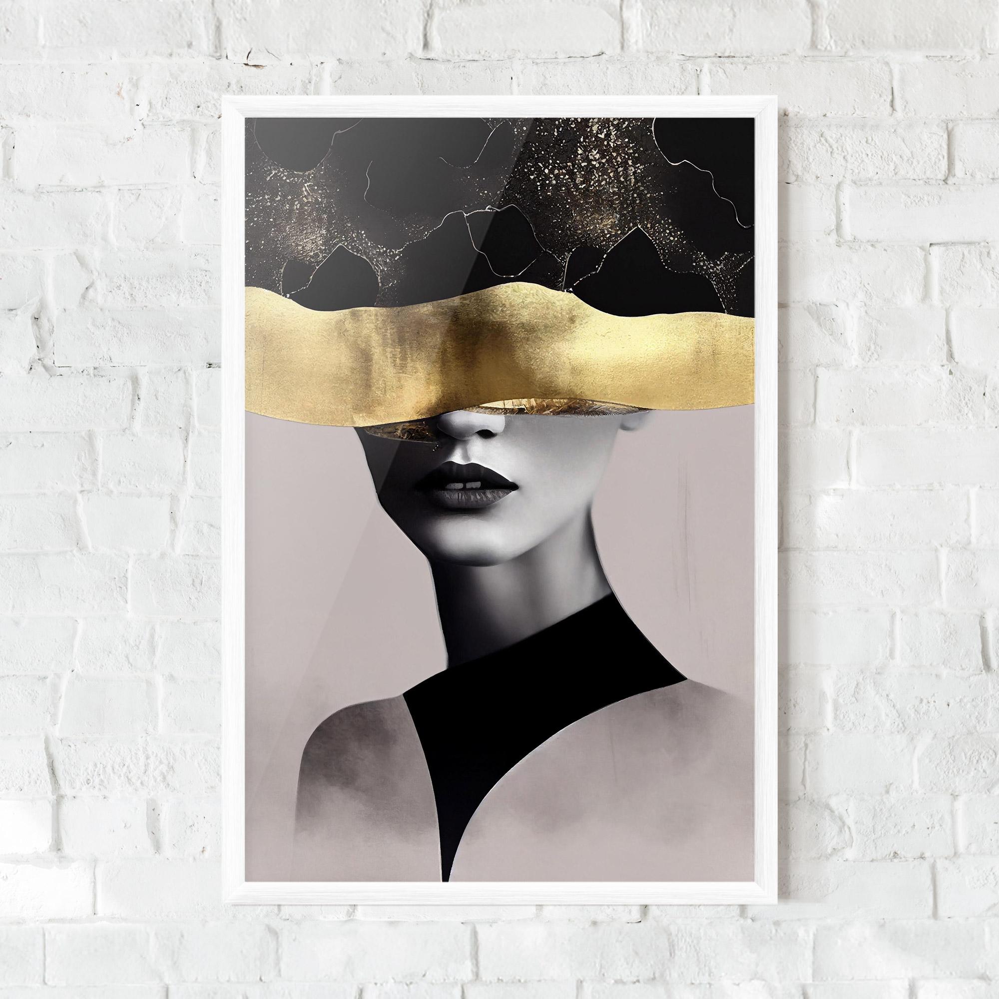 Poster Înrămat Grey Lips mockup 0