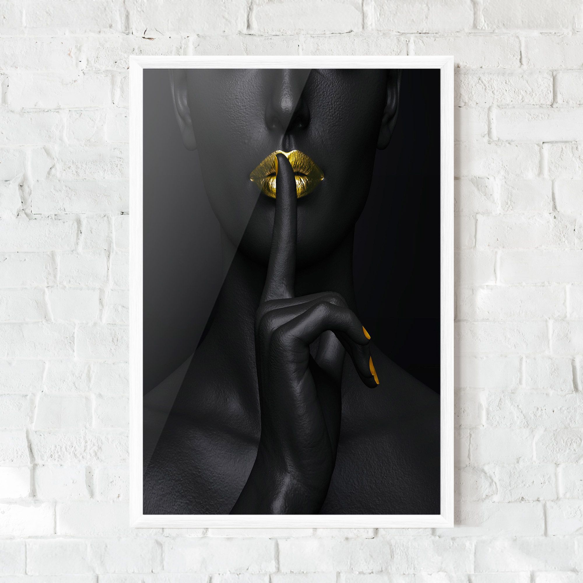 Silence Lips Portrait mockup 0