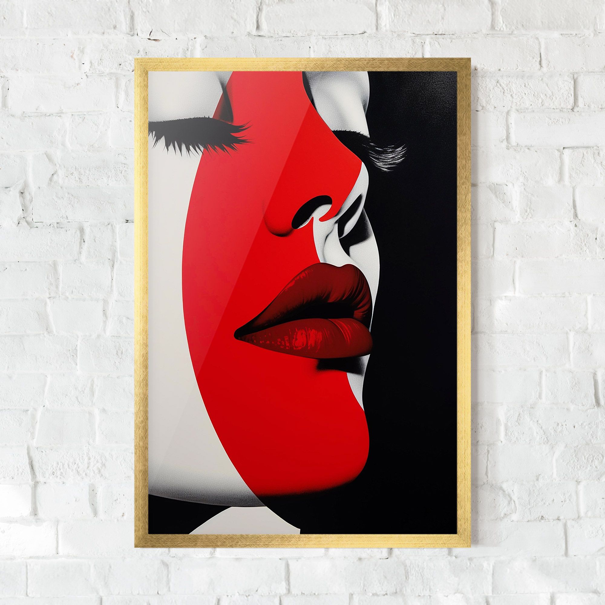 Dark Red Lips mockup 0