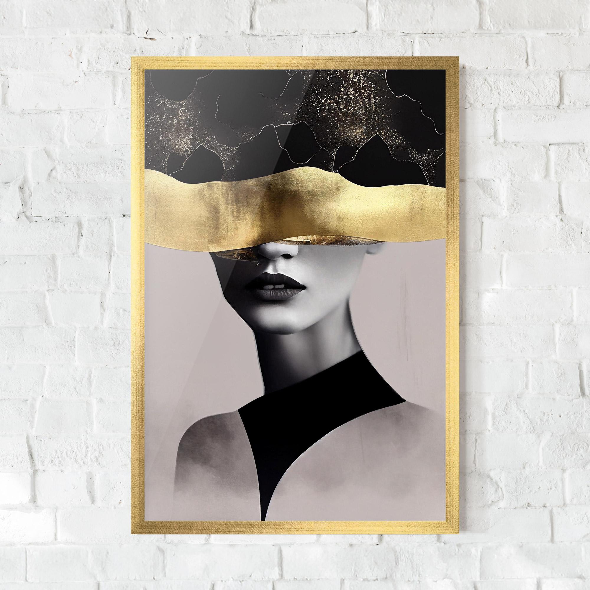 Poster Înrămat Grey Lips mockup 0