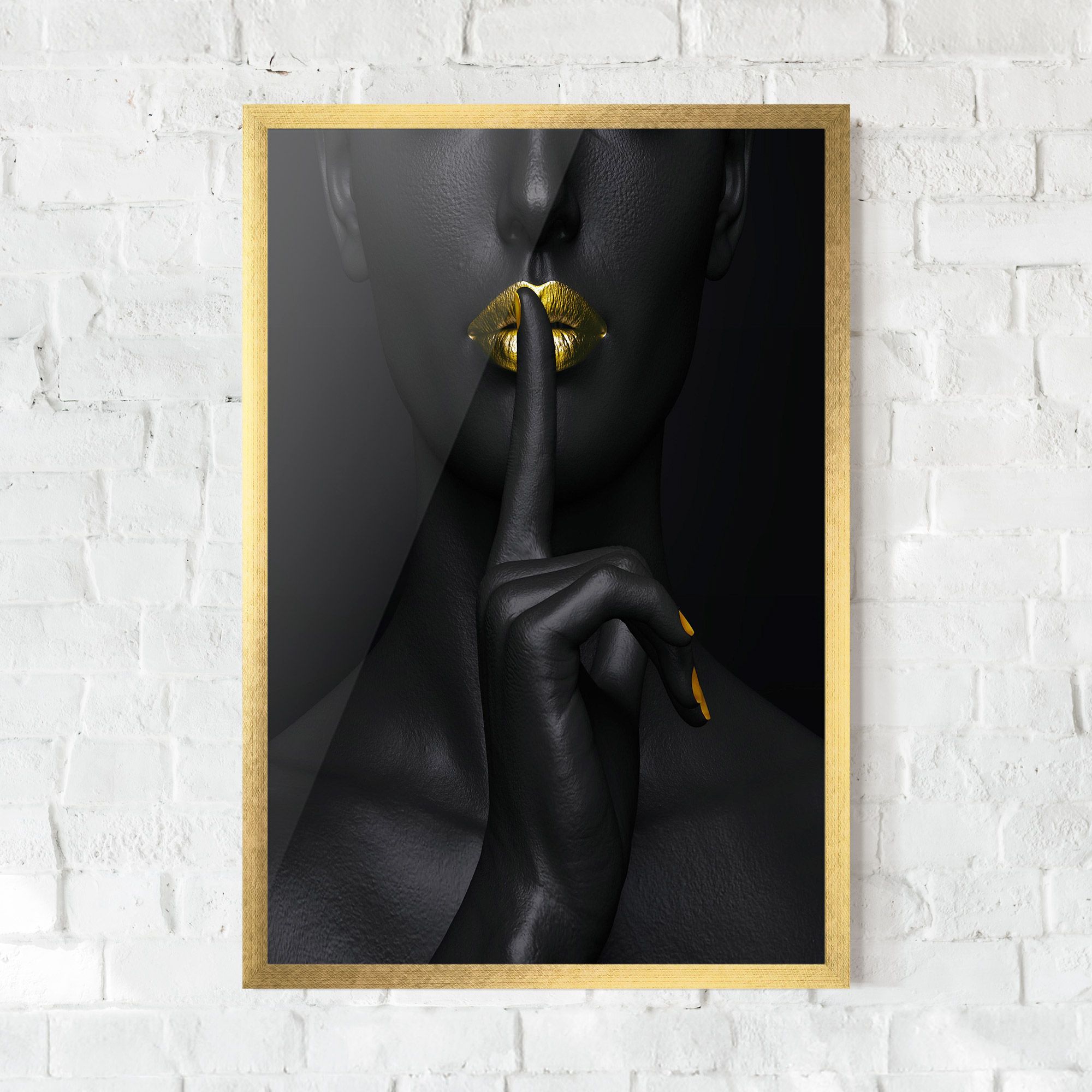 Silence Lips Portrait mockup 0