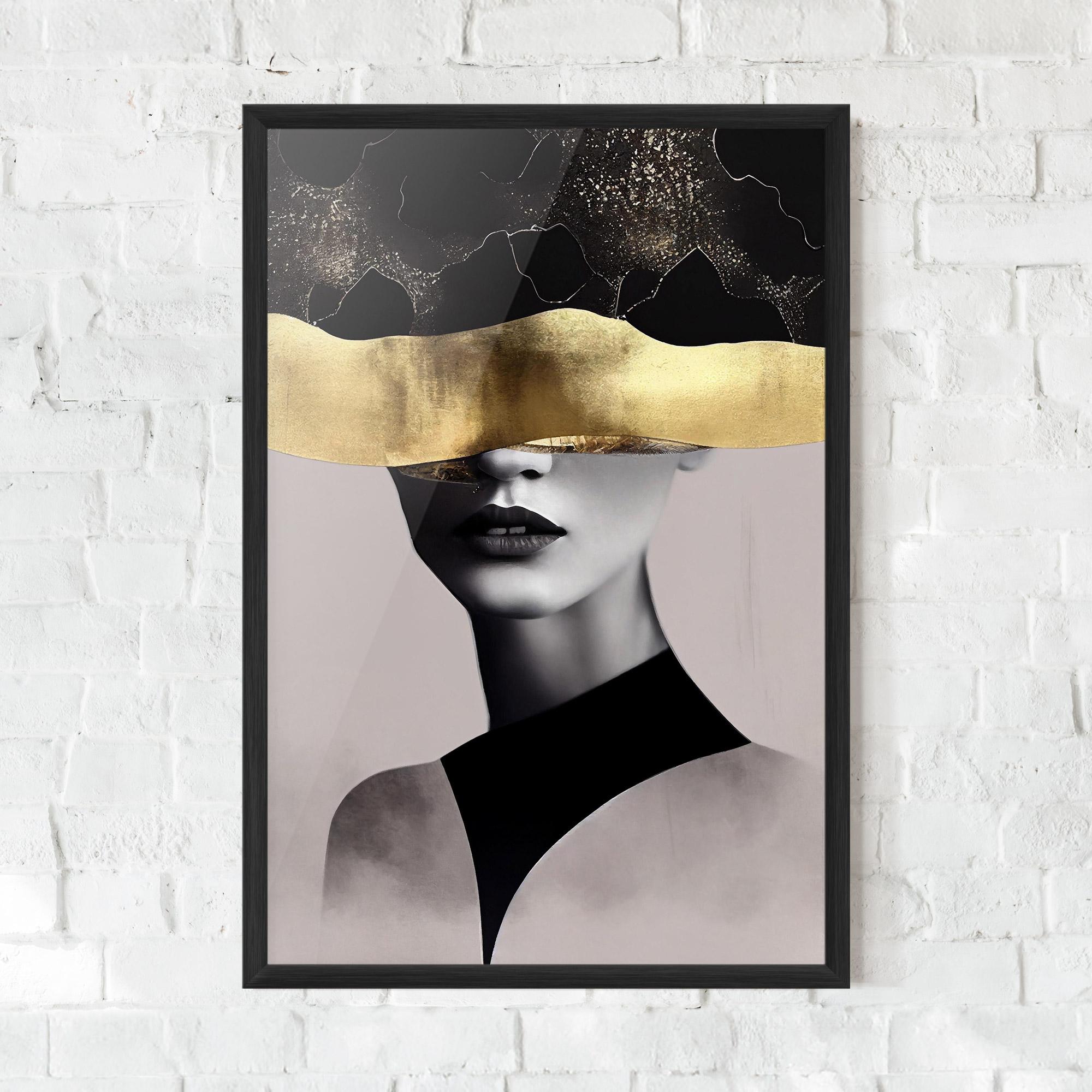 Poster Înrămat Grey Lips mockup 0