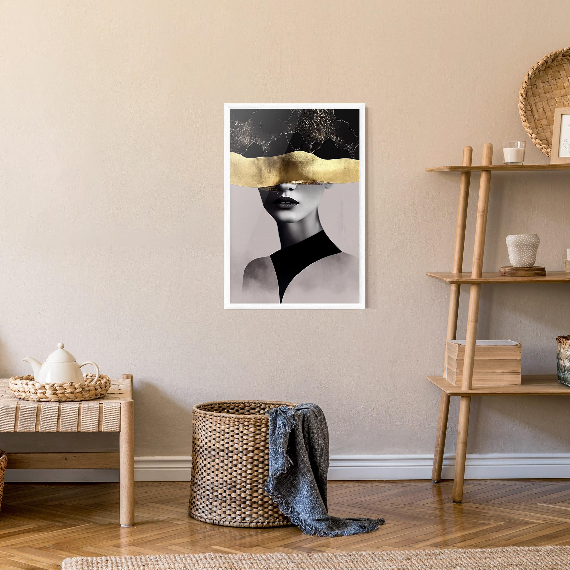 Poster Înrămat Grey Lips mockup 9