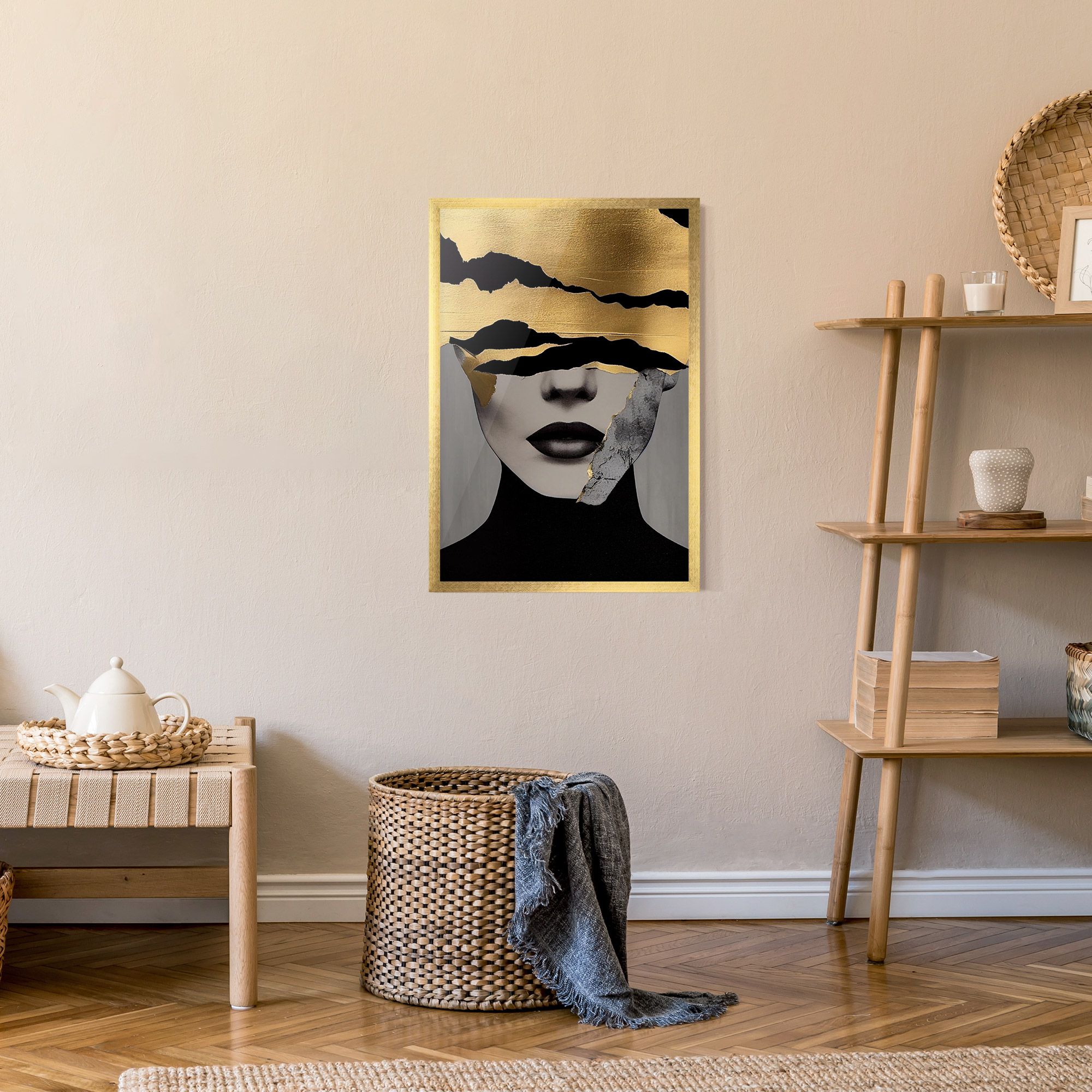 Grey Gold Lips mockup 9