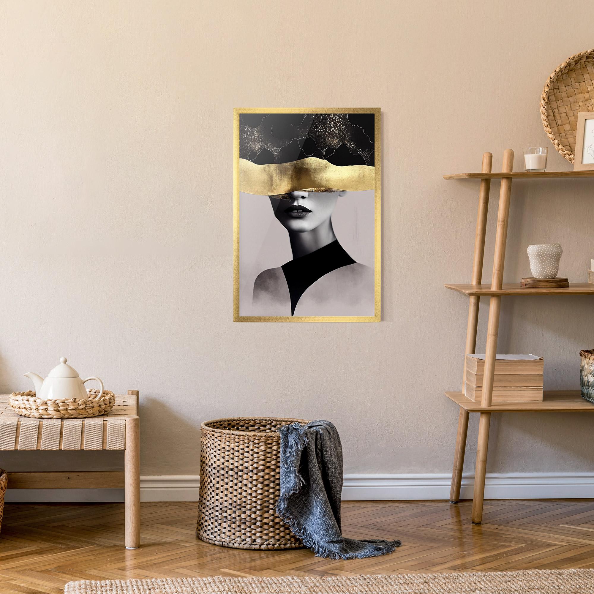 Poster Înrămat Grey Lips mockup 9