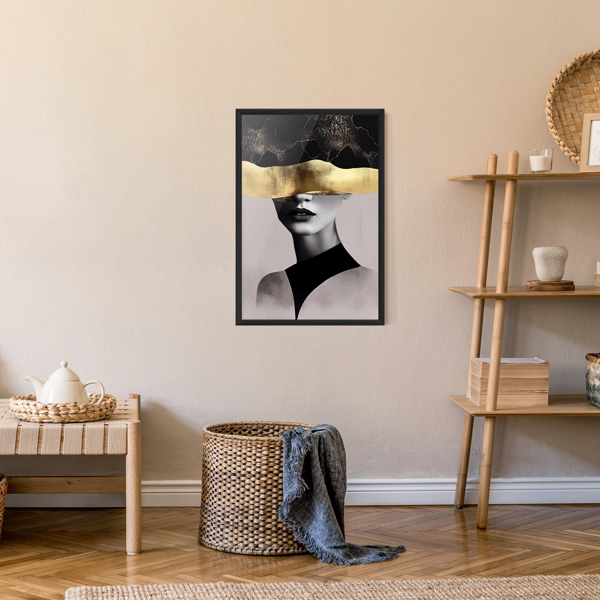 Poster Înrămat Grey Lips mockup 9