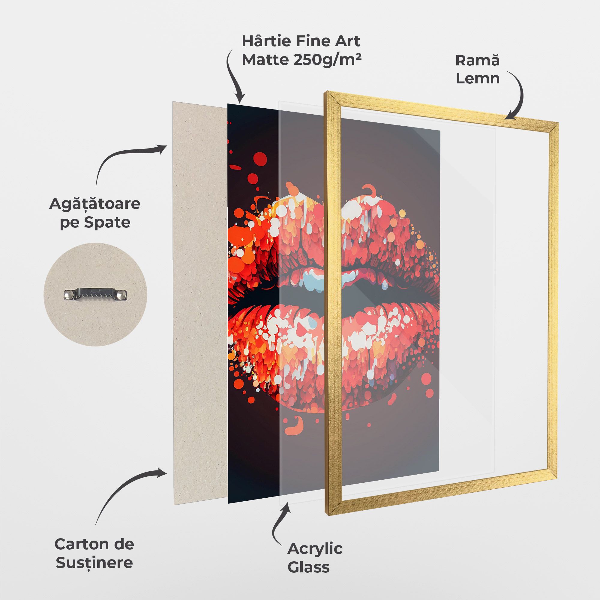 Red Lips With Word Lips It mockup 1